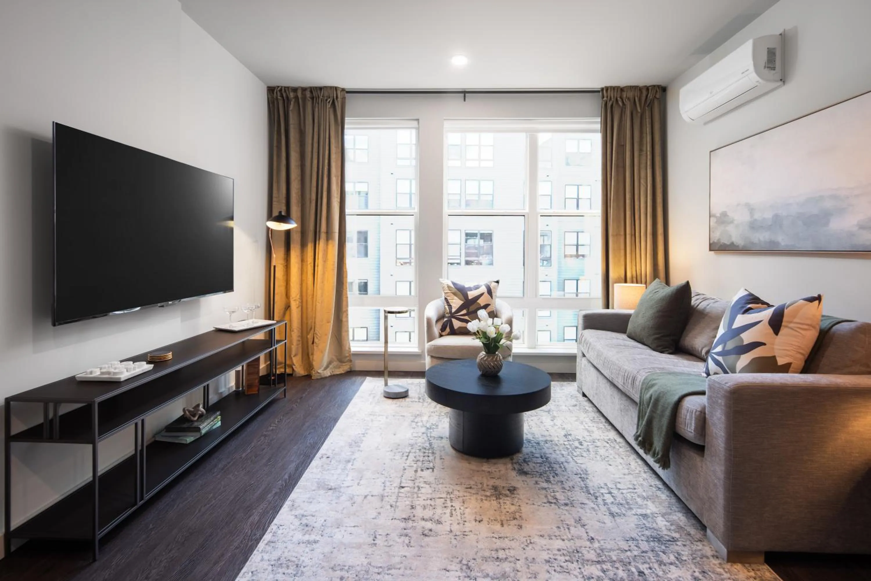 Living room in Luxury Apartments by Hyatus at The Asher