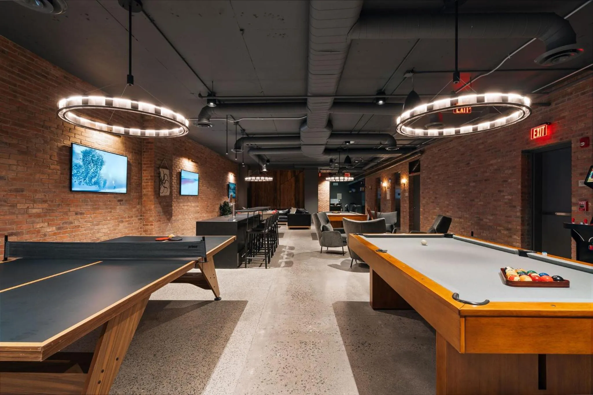 Billiard in Luxury Apartments by Hyatus at The Asher