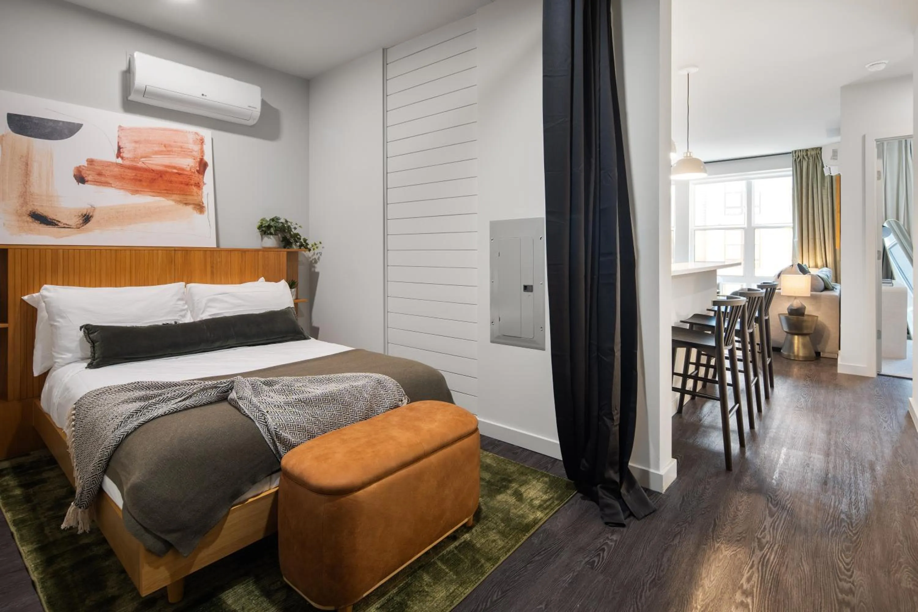 Bed in Luxury Apartments by Hyatus at The Asher