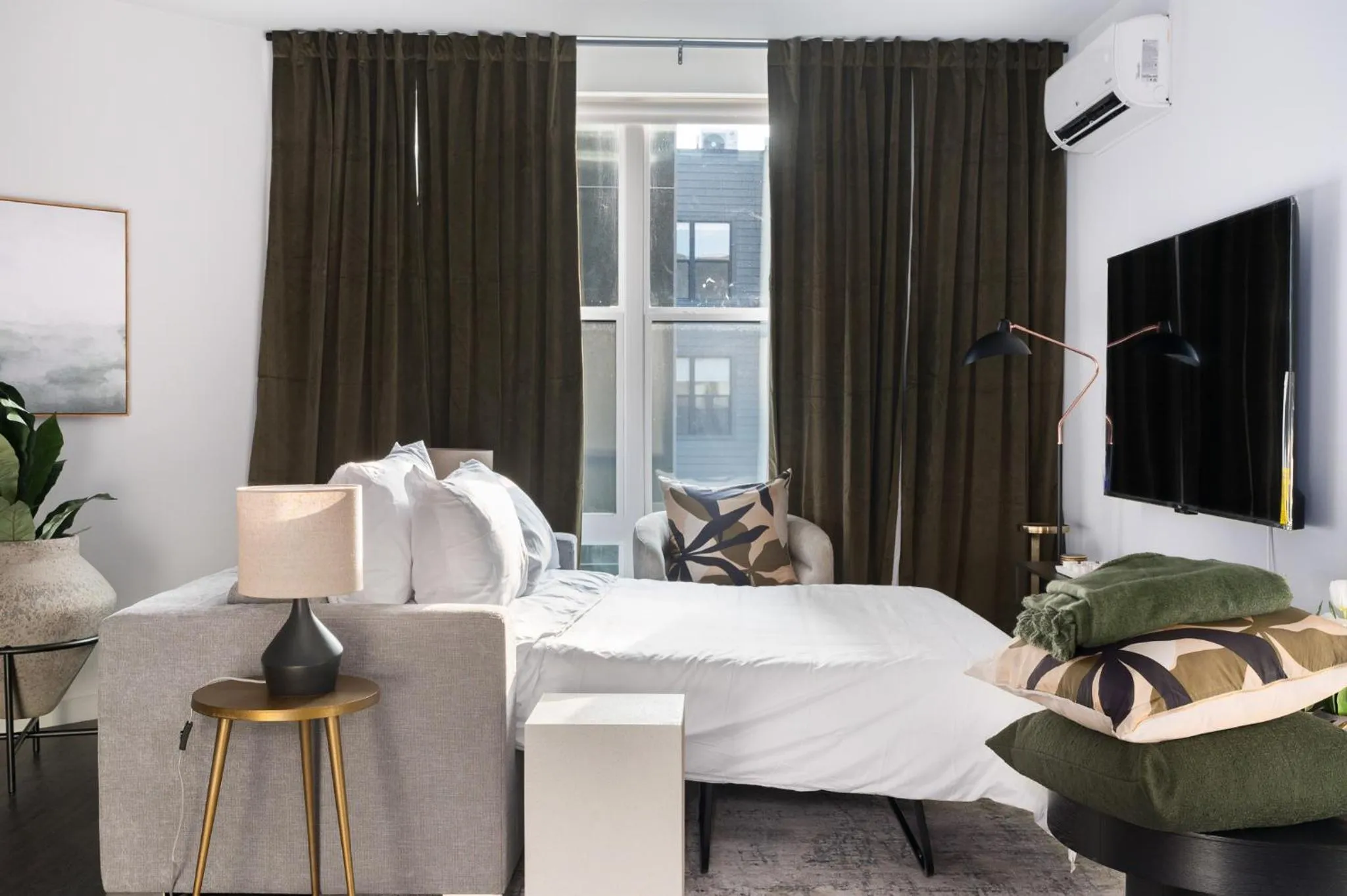 Bed in Luxury Apartments by Hyatus at The Asher