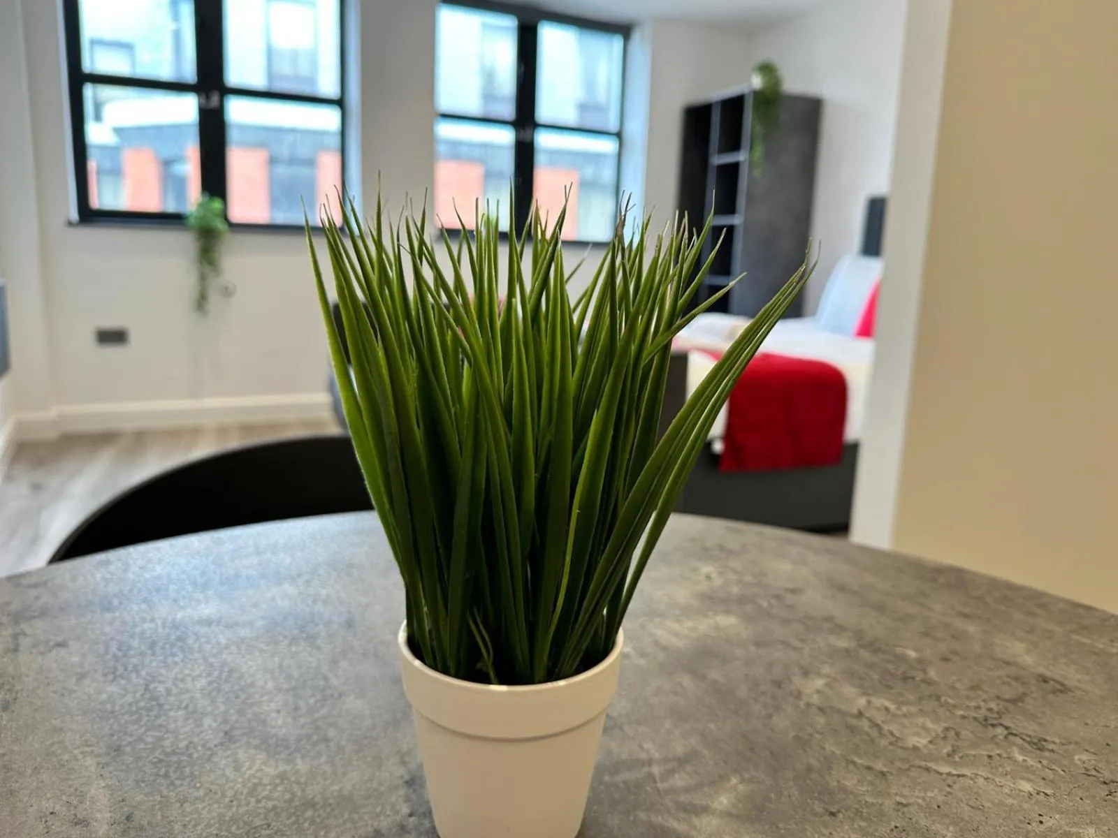 Living room in Dale Street Apartments Liverpool by Beehosting