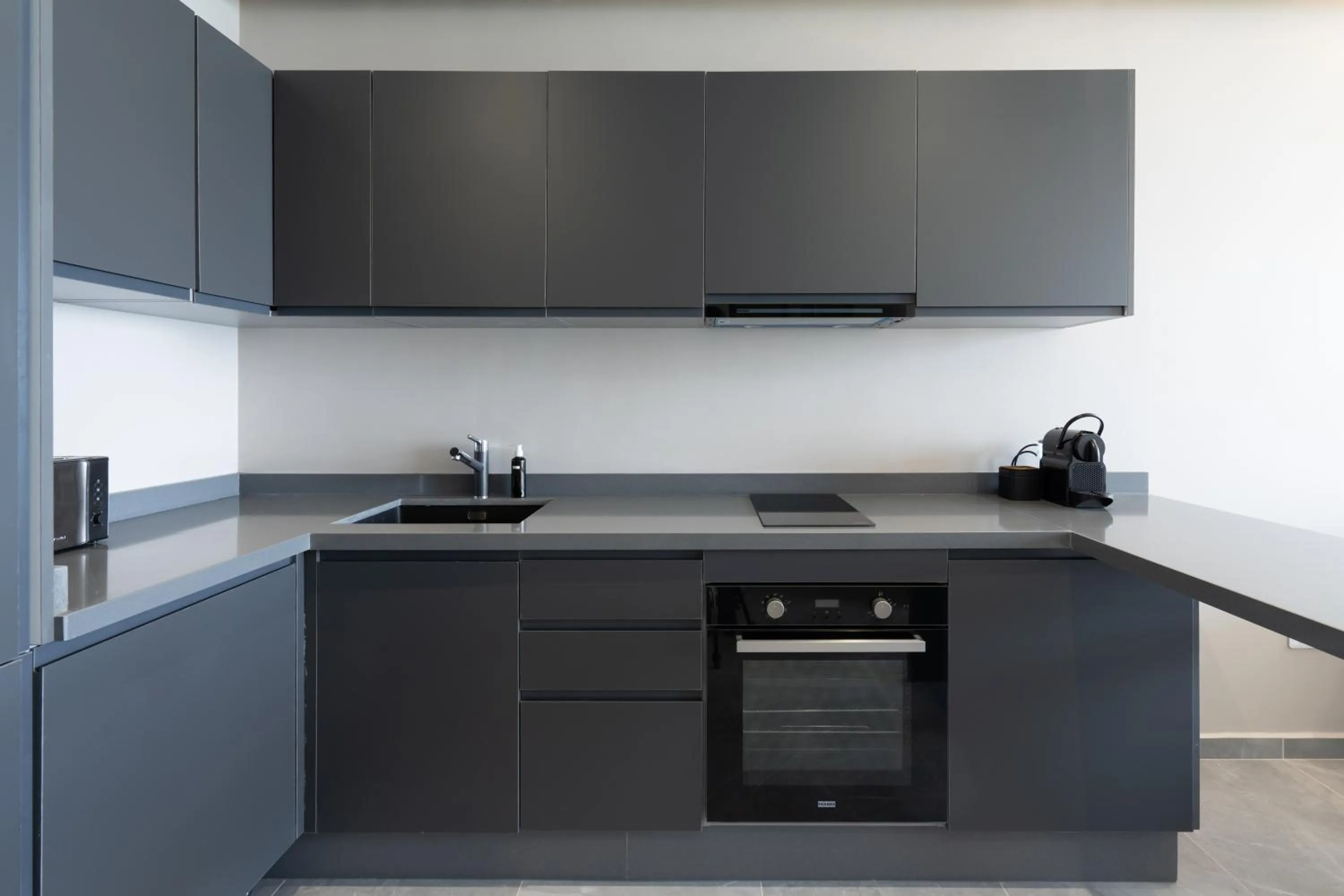 kitchen in Atlantic View Appart'Hotel