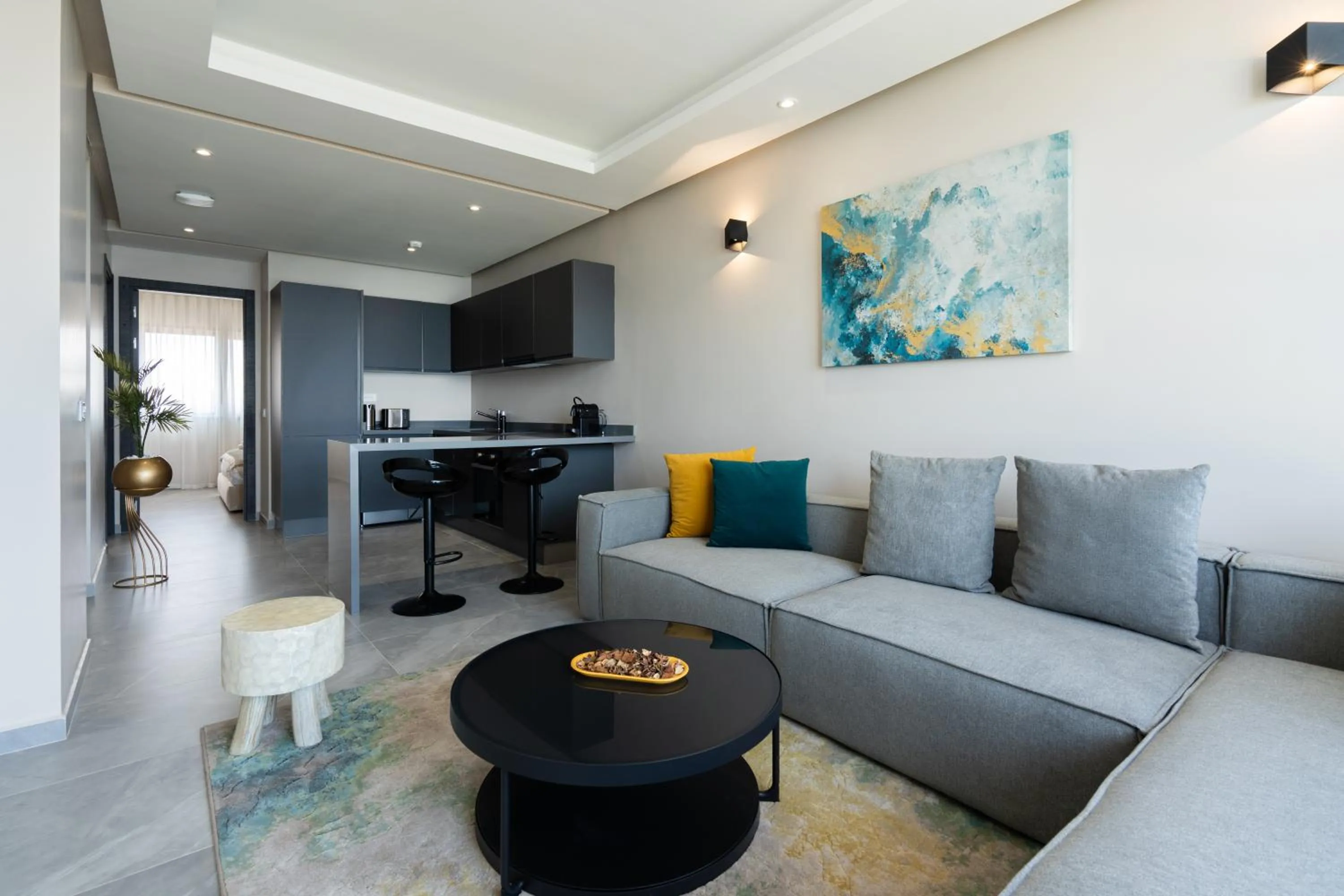 Living room in Atlantic View Appart'Hotel