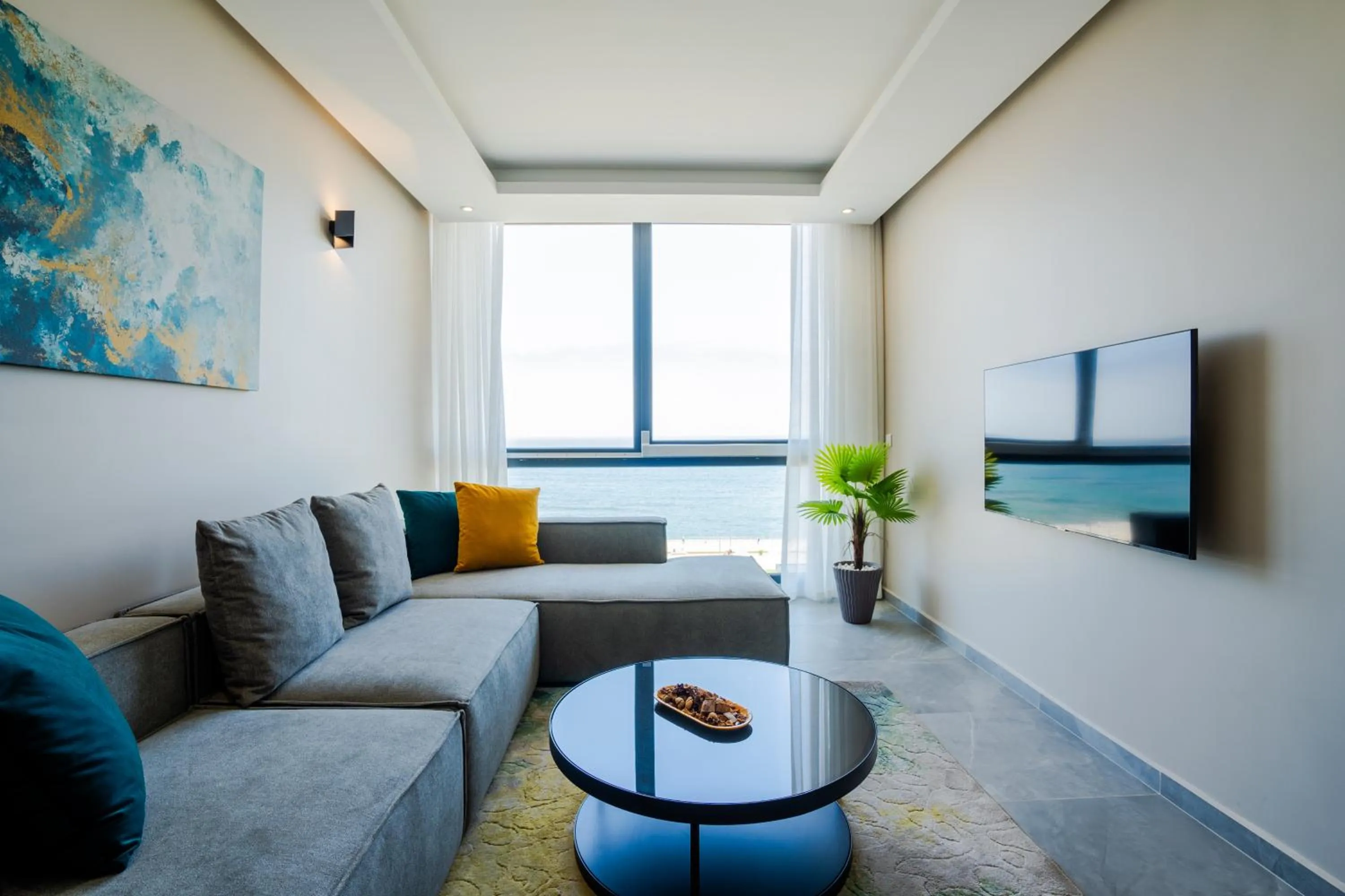 Living room in Atlantic View Appart'Hotel