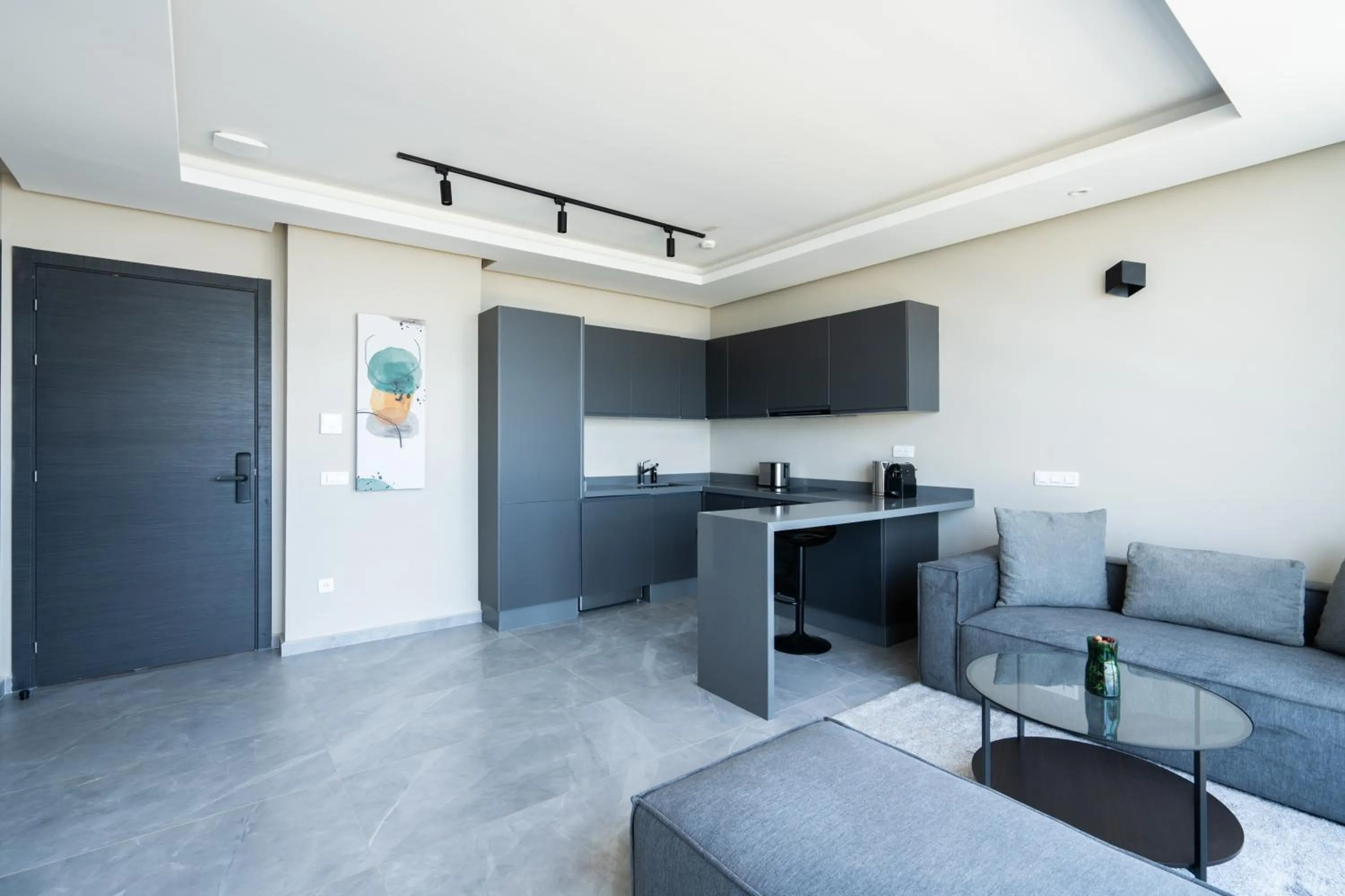 Living room in Atlantic View Appart'Hotel