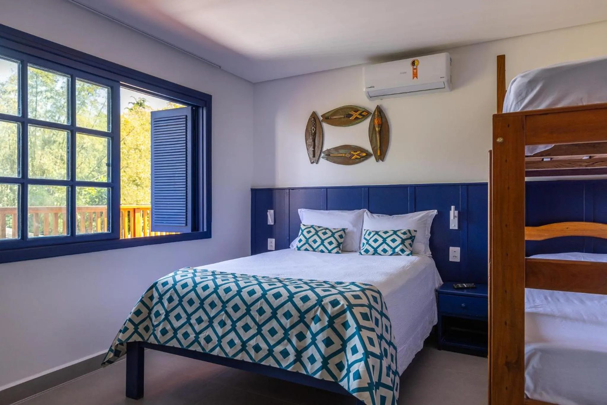 Bed in Pousada Paraíso Almada