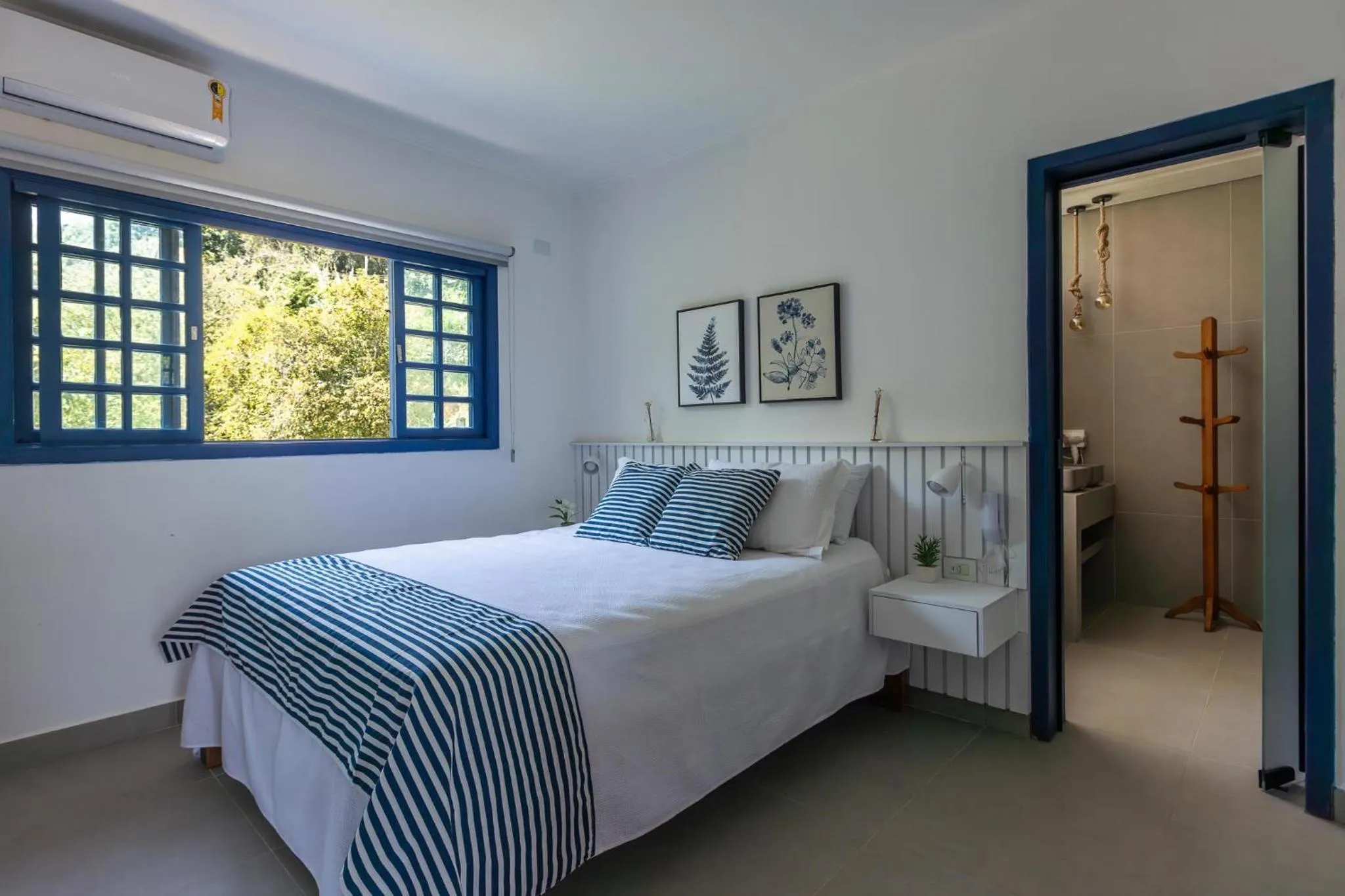 Bed in Pousada Paraíso Almada