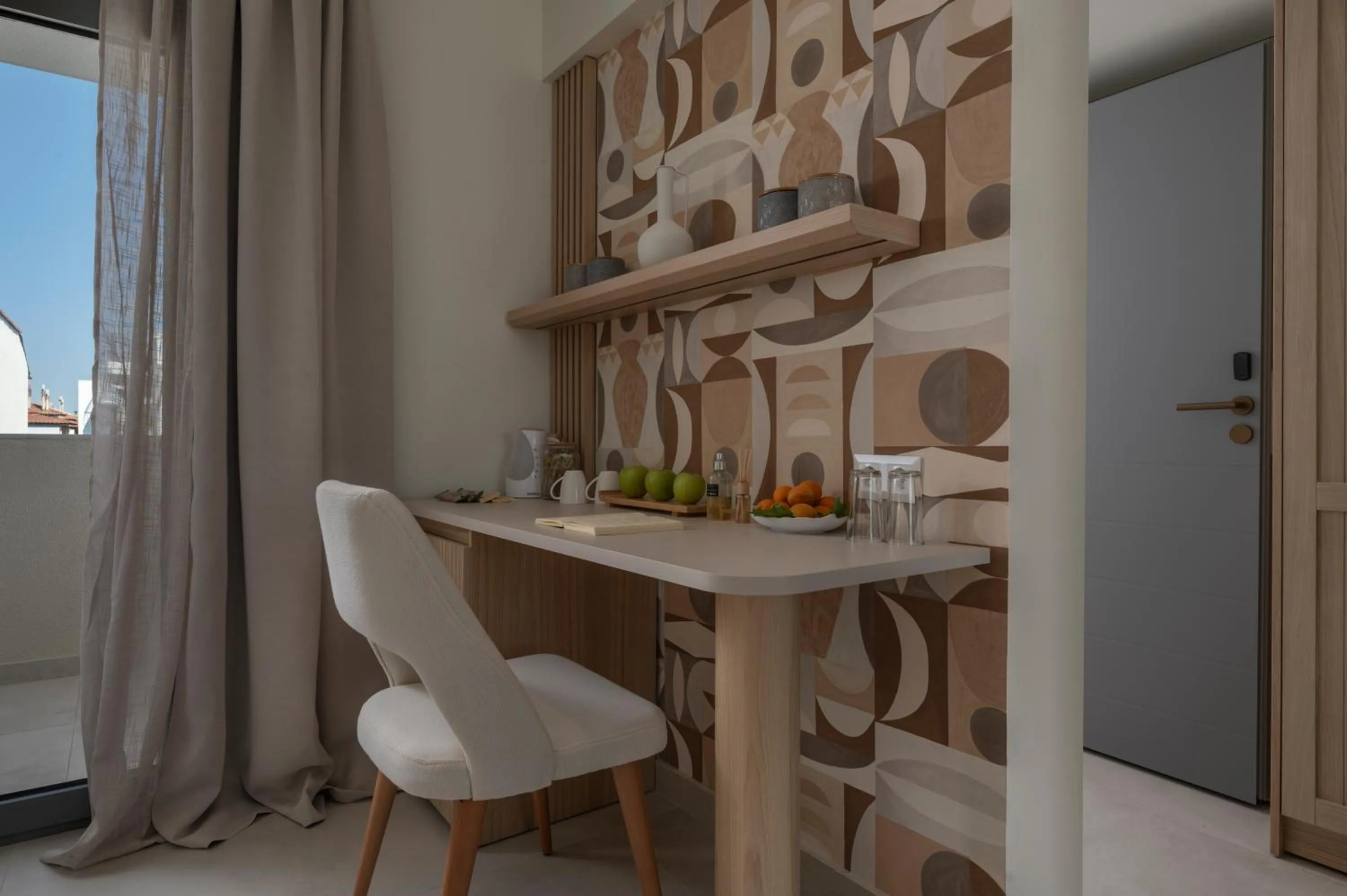 Seating area in Sandy Seaside Suites