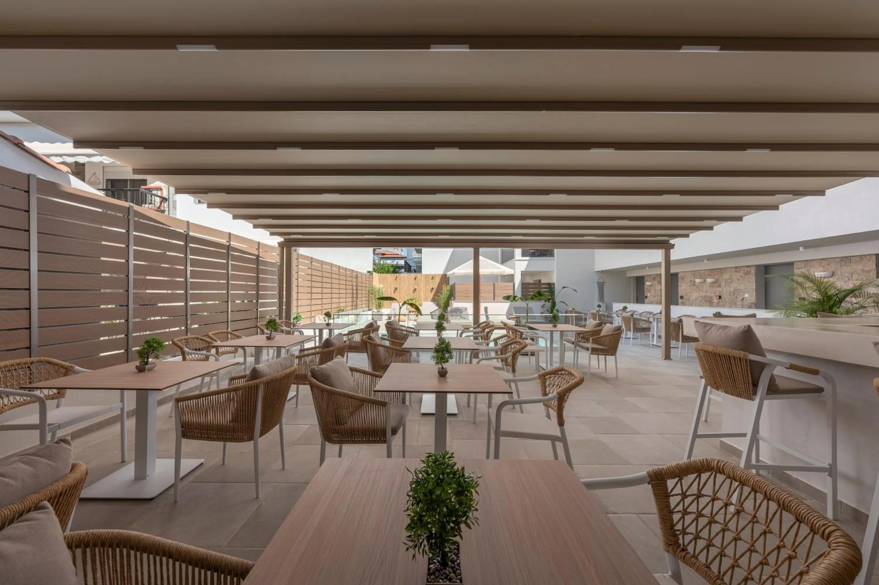 Seating area in Sandy Seaside Suites