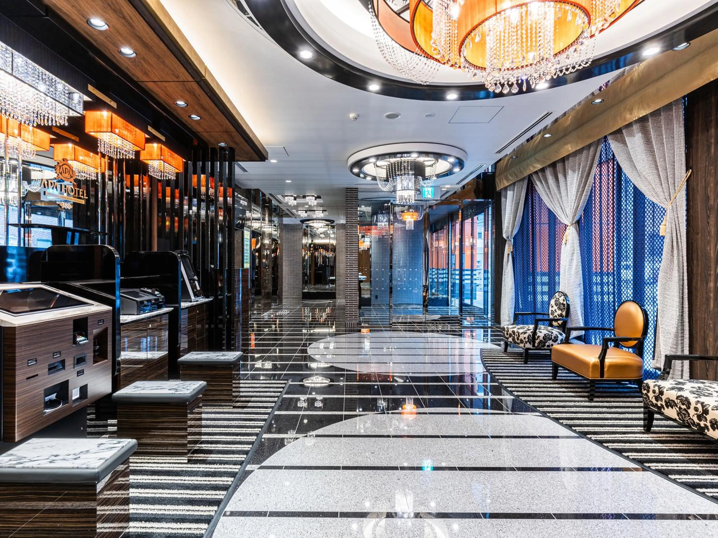 Lobby or reception in APA Hotel Hiroshima Ekimae Shinkansenguchi