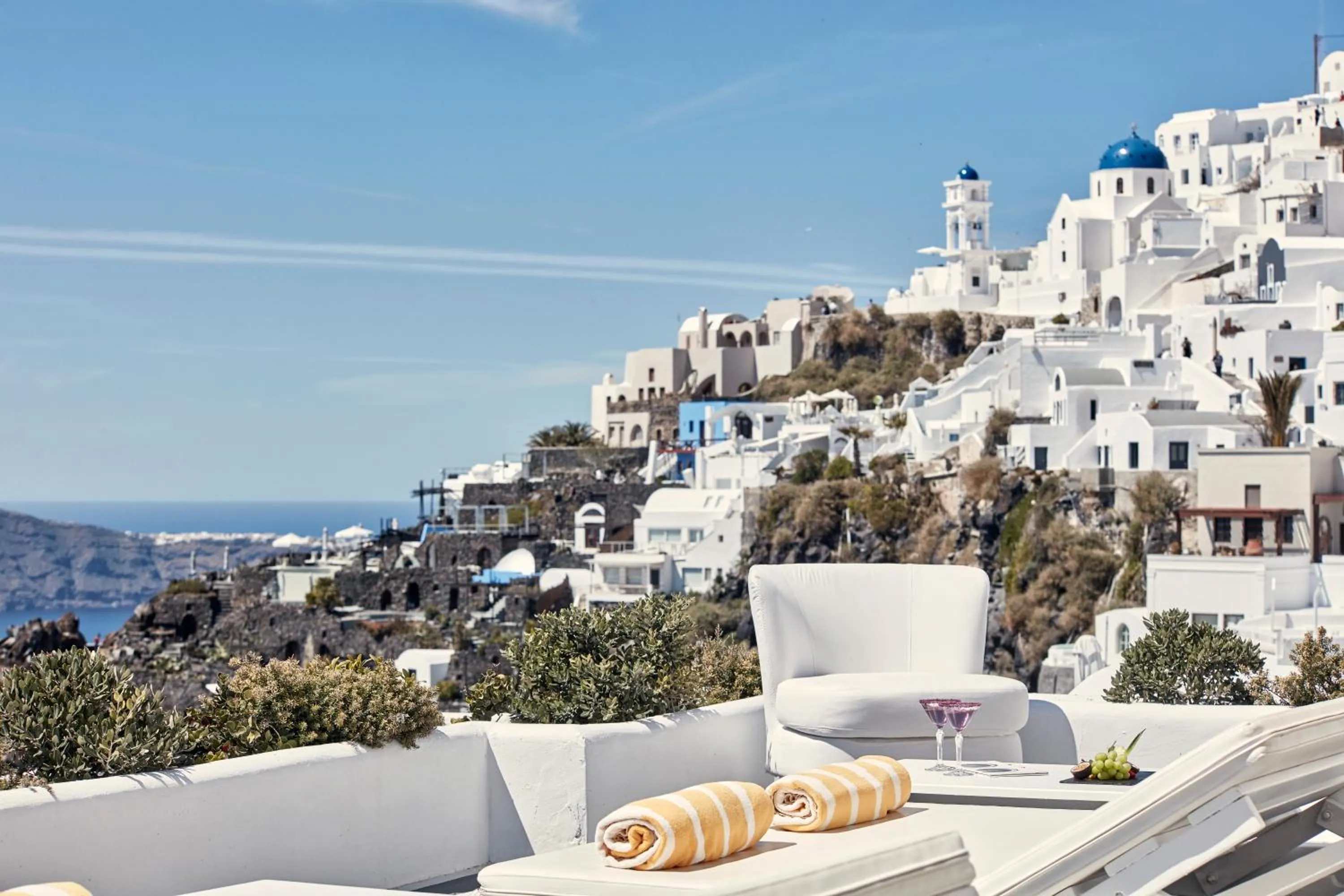 Balcony/Terrace in Katikies Chromata Santorini - The Leading Hotels of the World