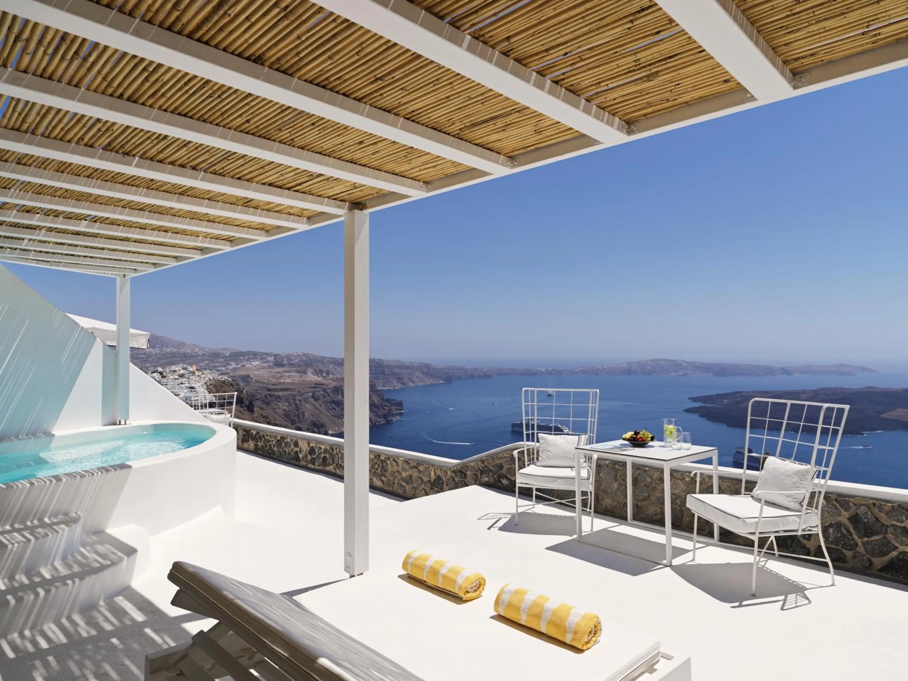 Balcony/Terrace in Katikies Chromata Santorini - The Leading Hotels of the World
