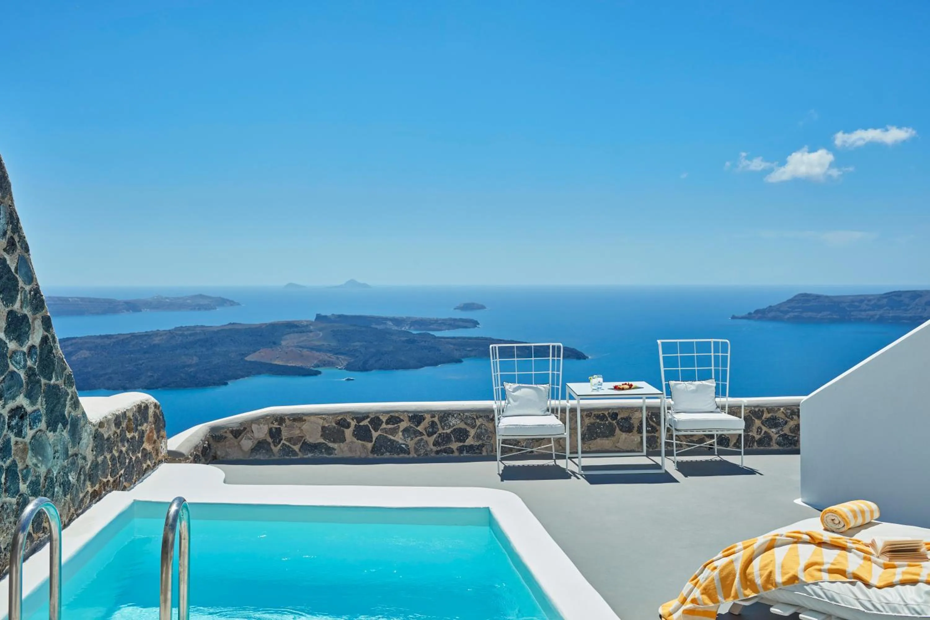 Balcony/Terrace in Katikies Chromata Santorini - The Leading Hotels of the World