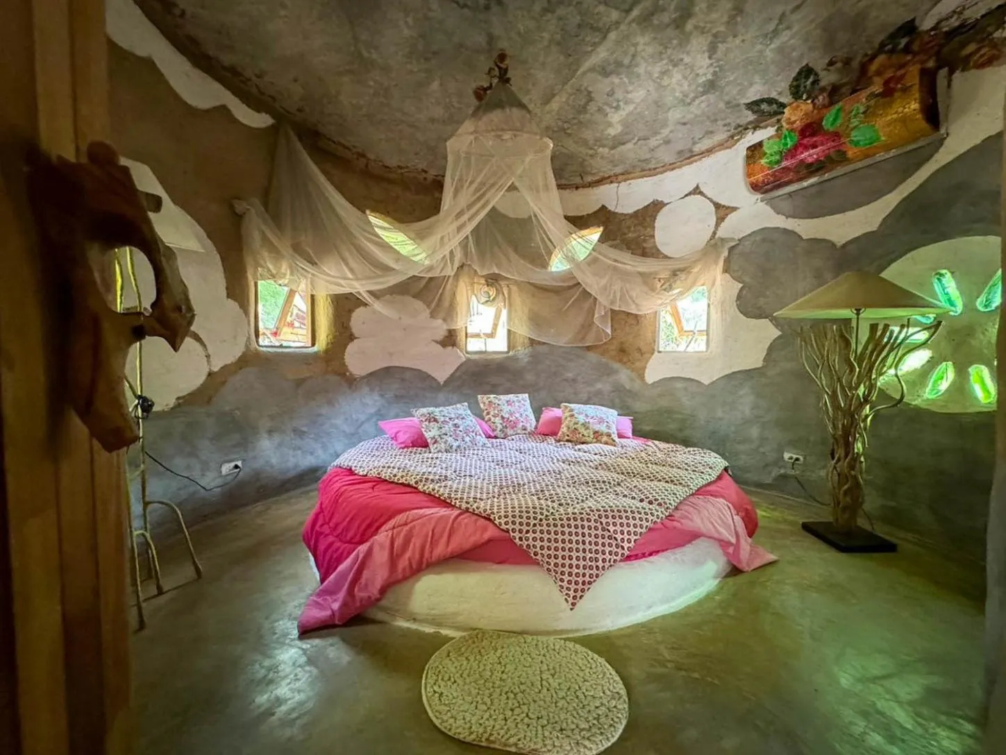 Bed in Clay House Chiang Mai By Alphatel