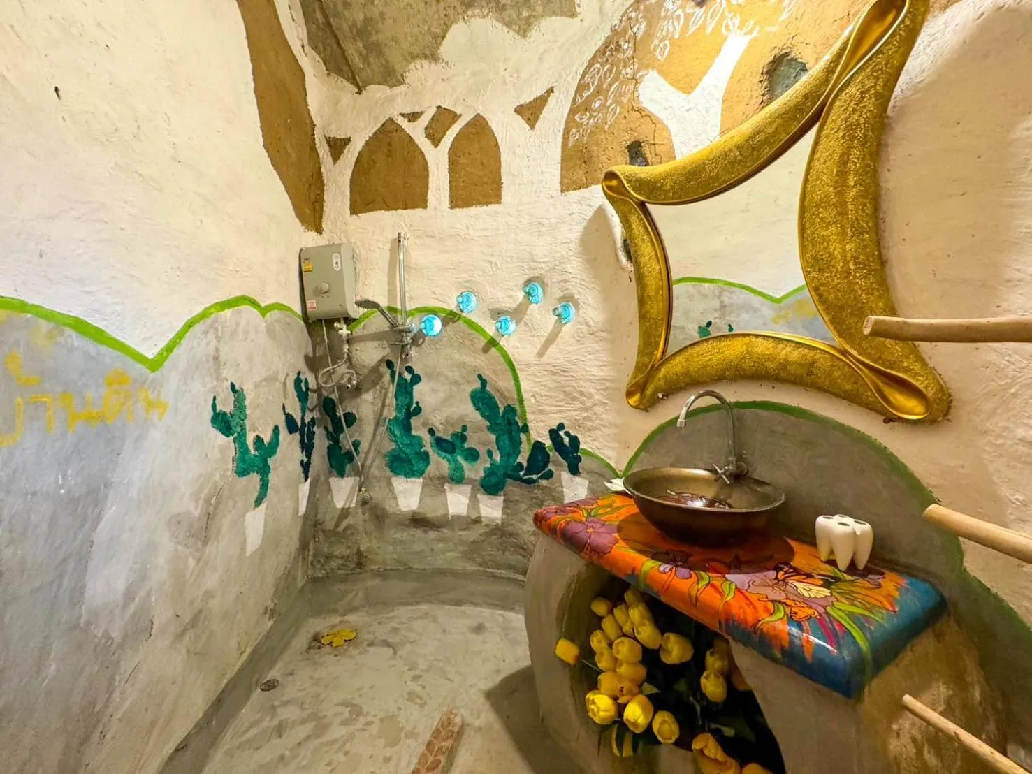 Bathroom in Clay House Chiang Mai By Alphatel