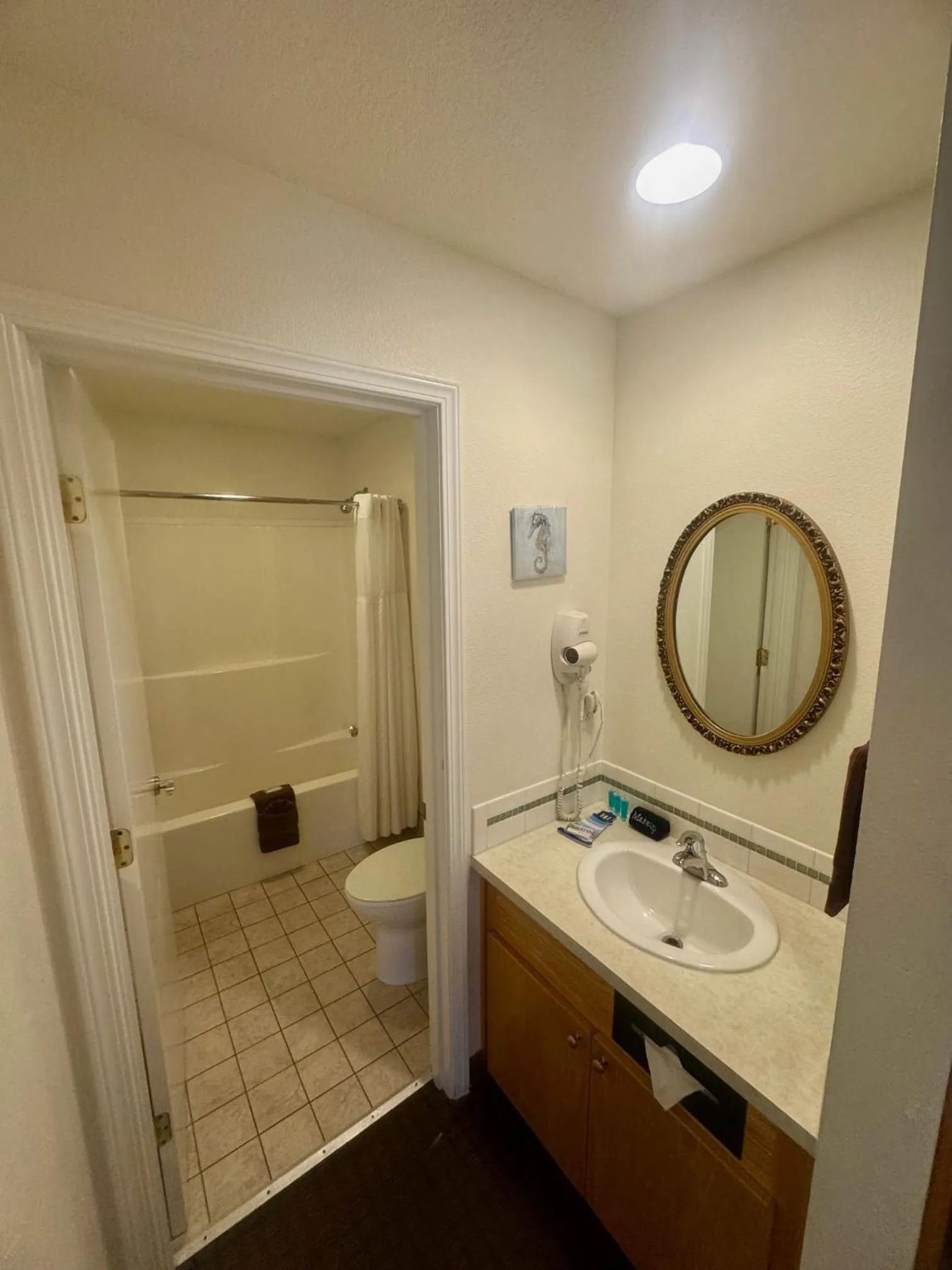 Bathroom in Ocean Breeze Motel