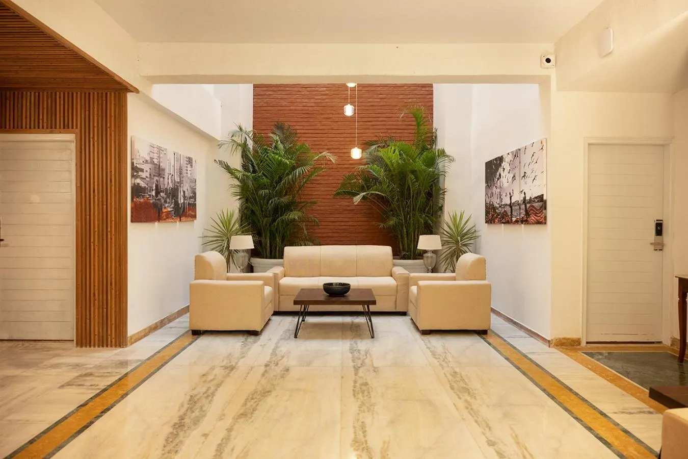 Seating area in Firebrick Boutique Residences - AMETHYST HOUSE