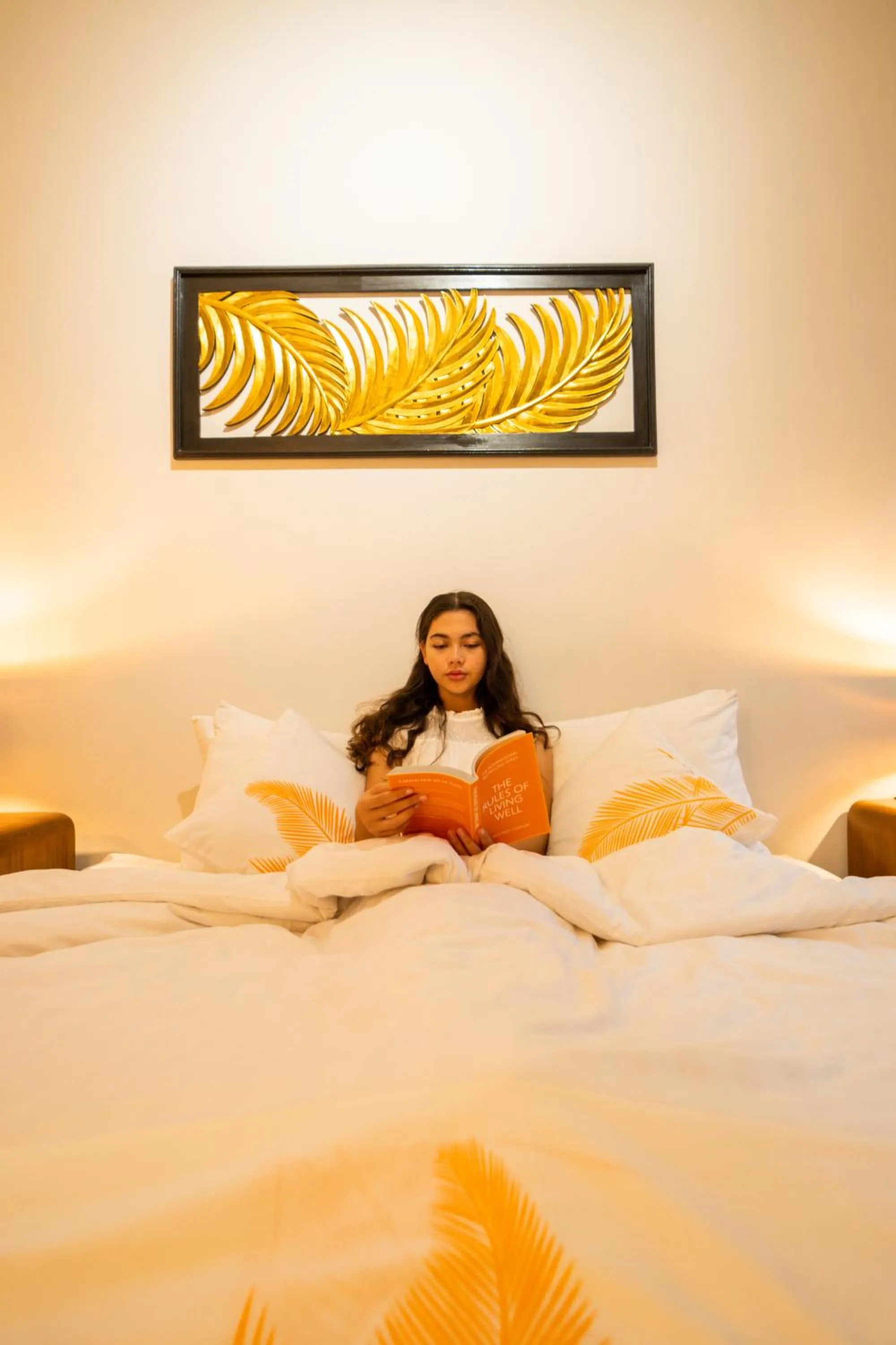 Bed in De Tropen Jogja Villa