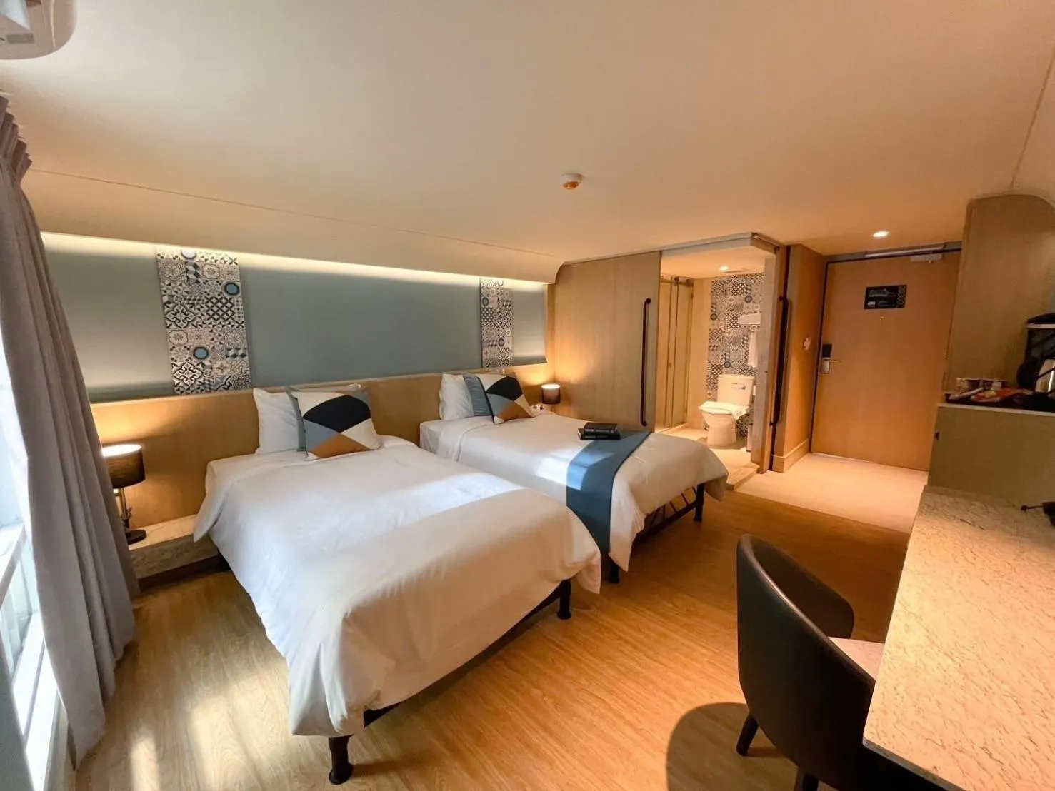 Bed in Kastel Bangkok Hotel