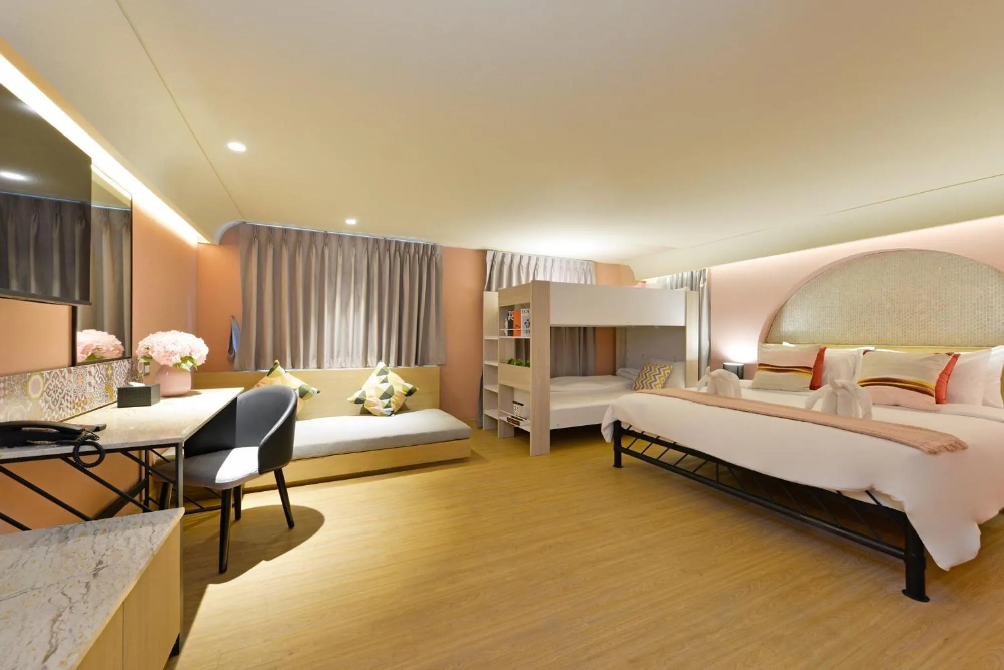 Bed in Kastel Bangkok Hotel