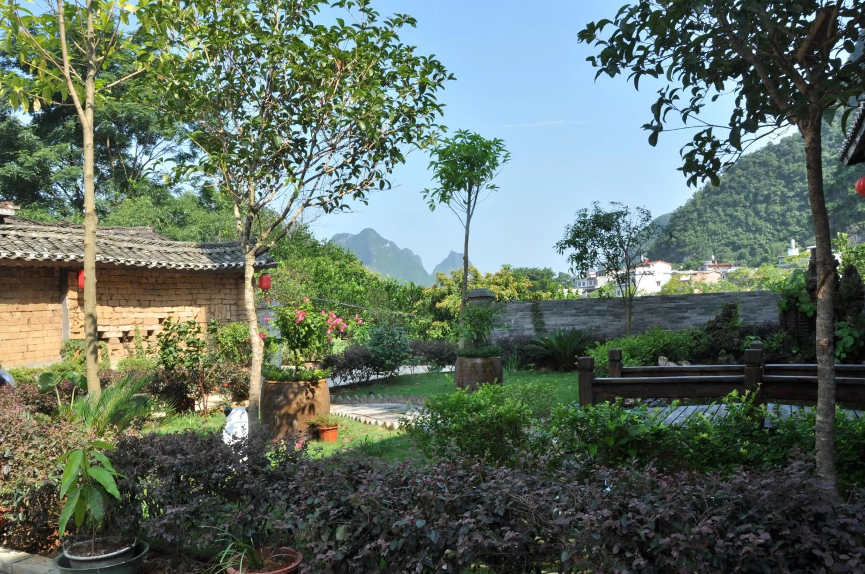 Decorative detail in Yangshuo Mountain Nest Boutique Hotel