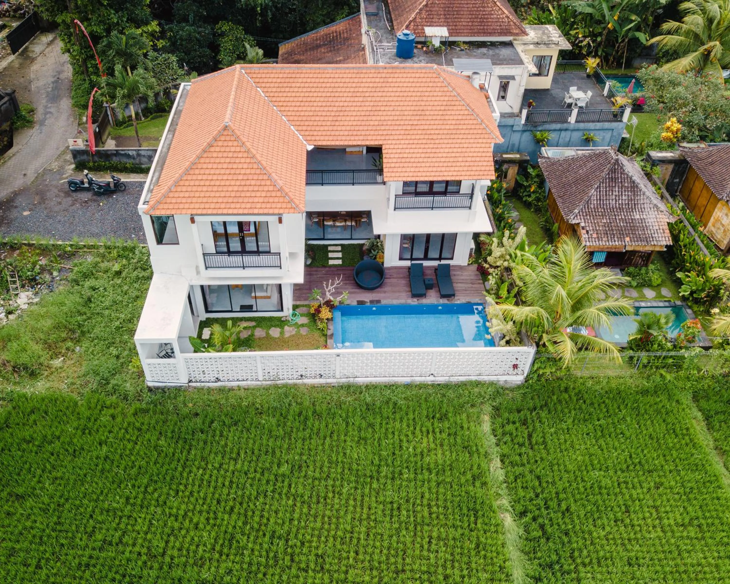 Bird's eye view in Mahadewi Sunset Villa
