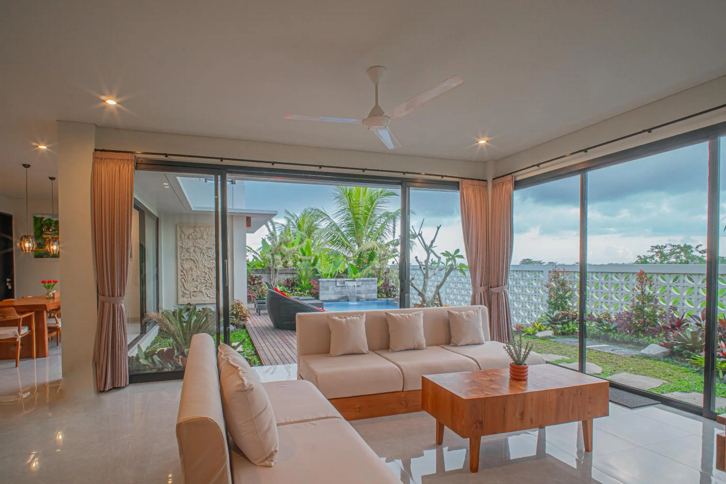 Living room in Mahadewi Sunset Villa