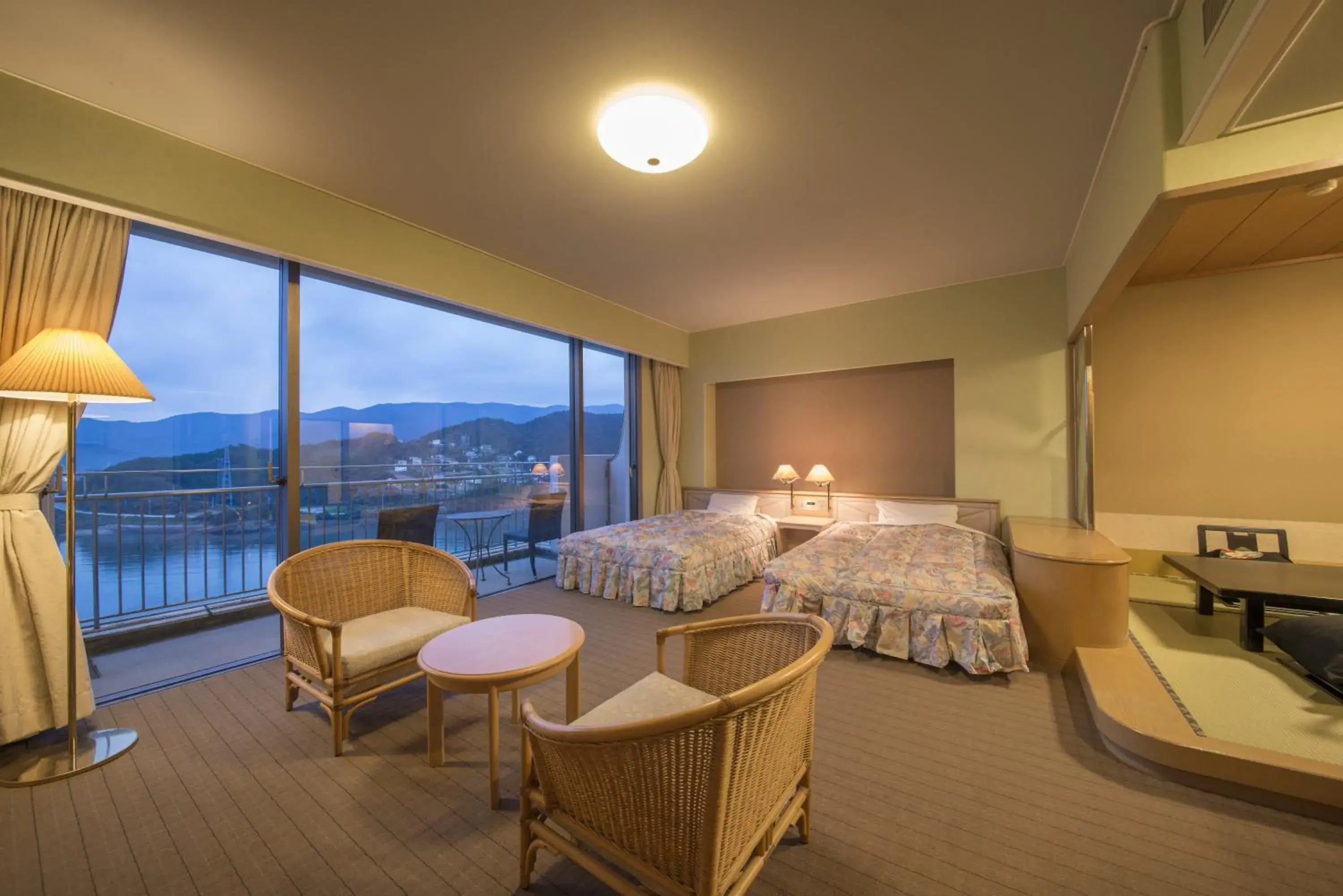 Quadruple Room with Tatami Area - single occupancy in Ryoso Uminocho Quadruple Room with Tatami Area - single occupancy in Ryoso Uminocho