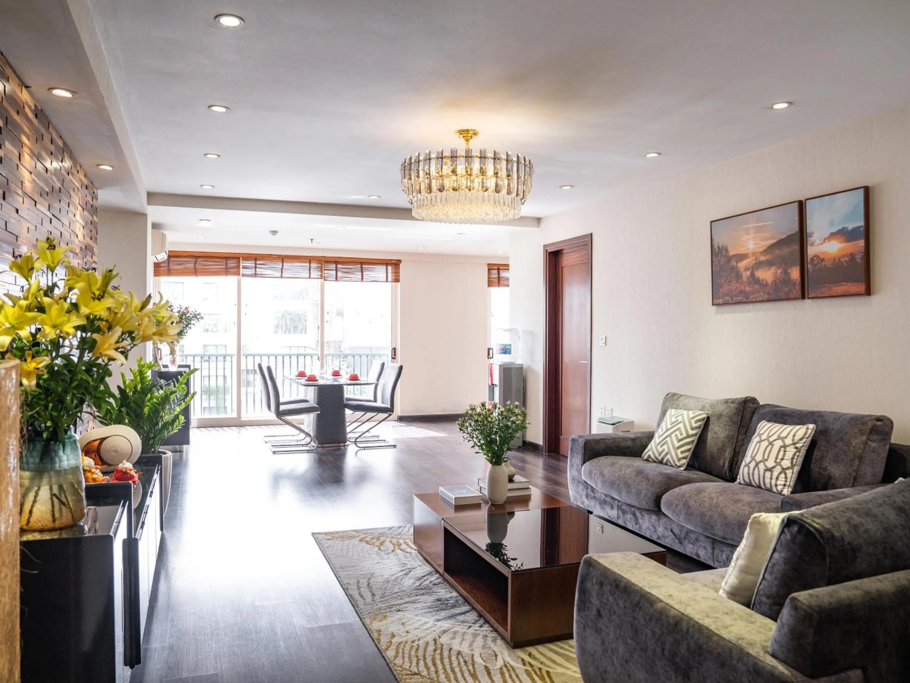 Living room in Viet Vuong Building Ha Noi Capital