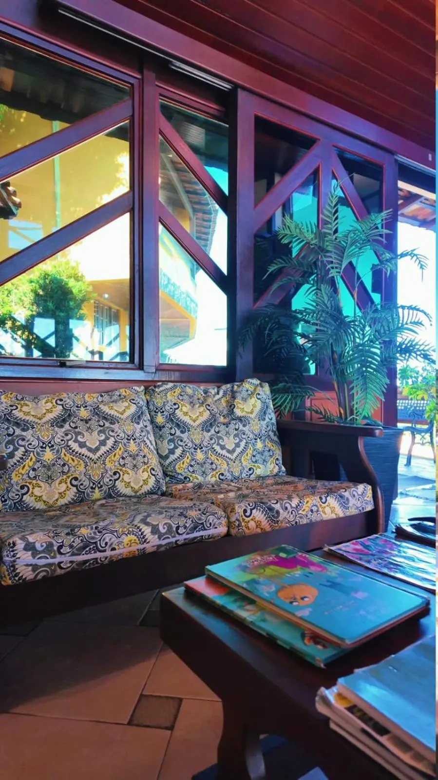 Living room in Pousada Dos Atobás