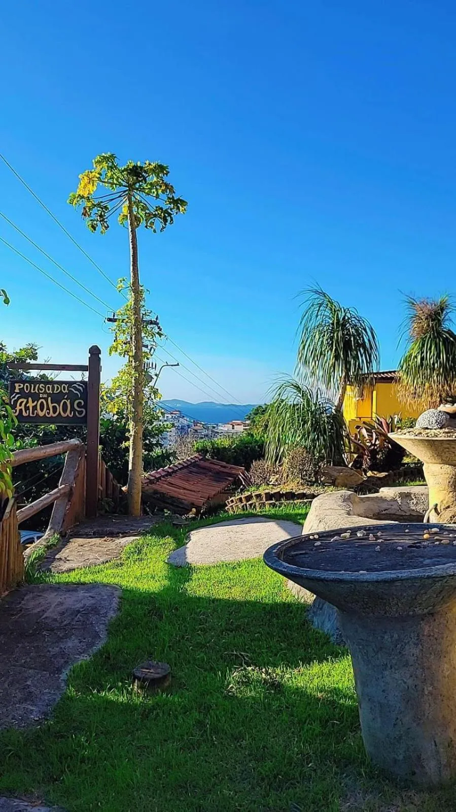 Garden view in Pousada Dos Atobás