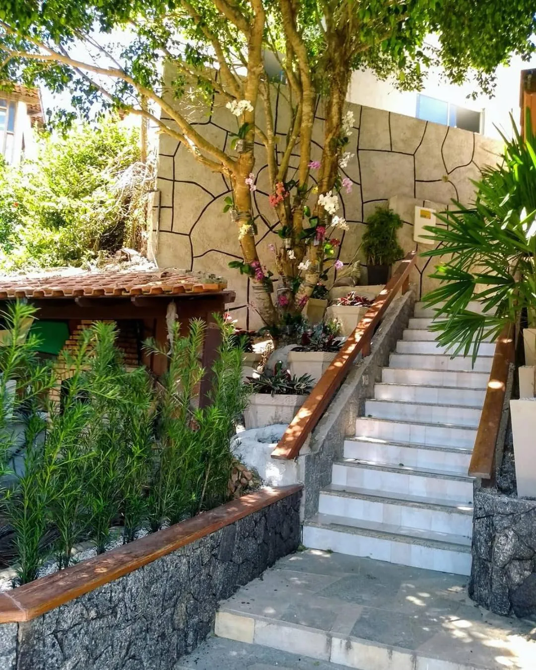 Garden view in Pousada Dos Atobás