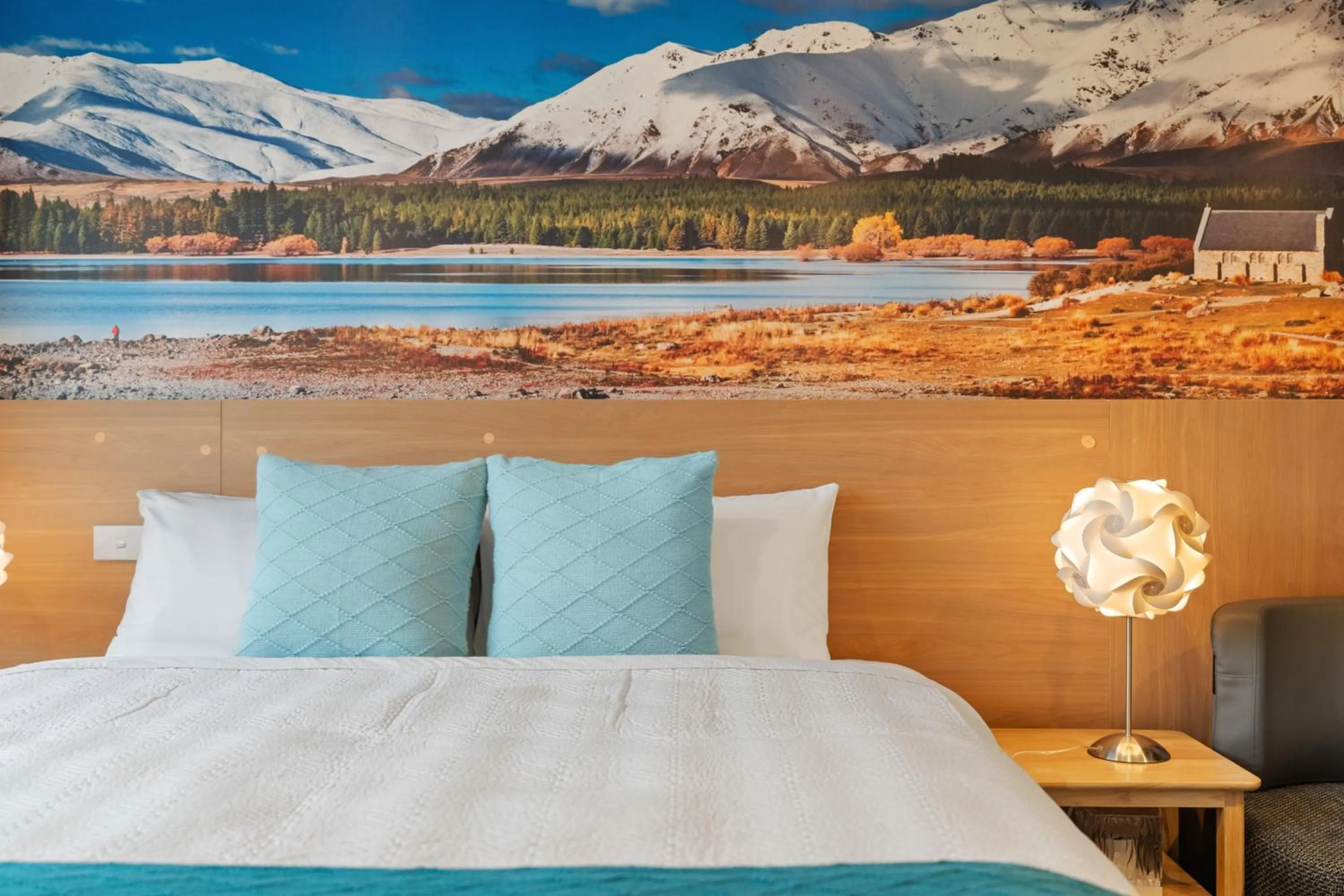 Bed in Sunshine Suites