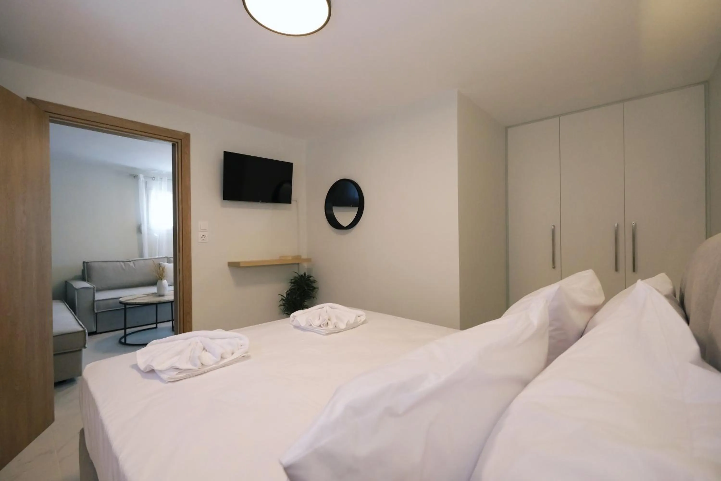 Bed in Nerea Apartments