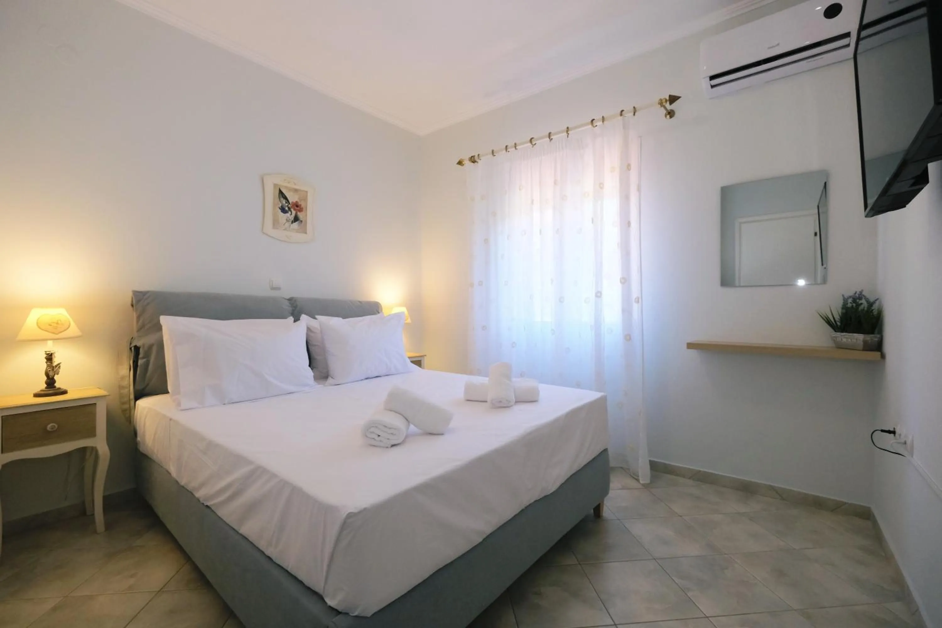 Bed in Nerea Apartments