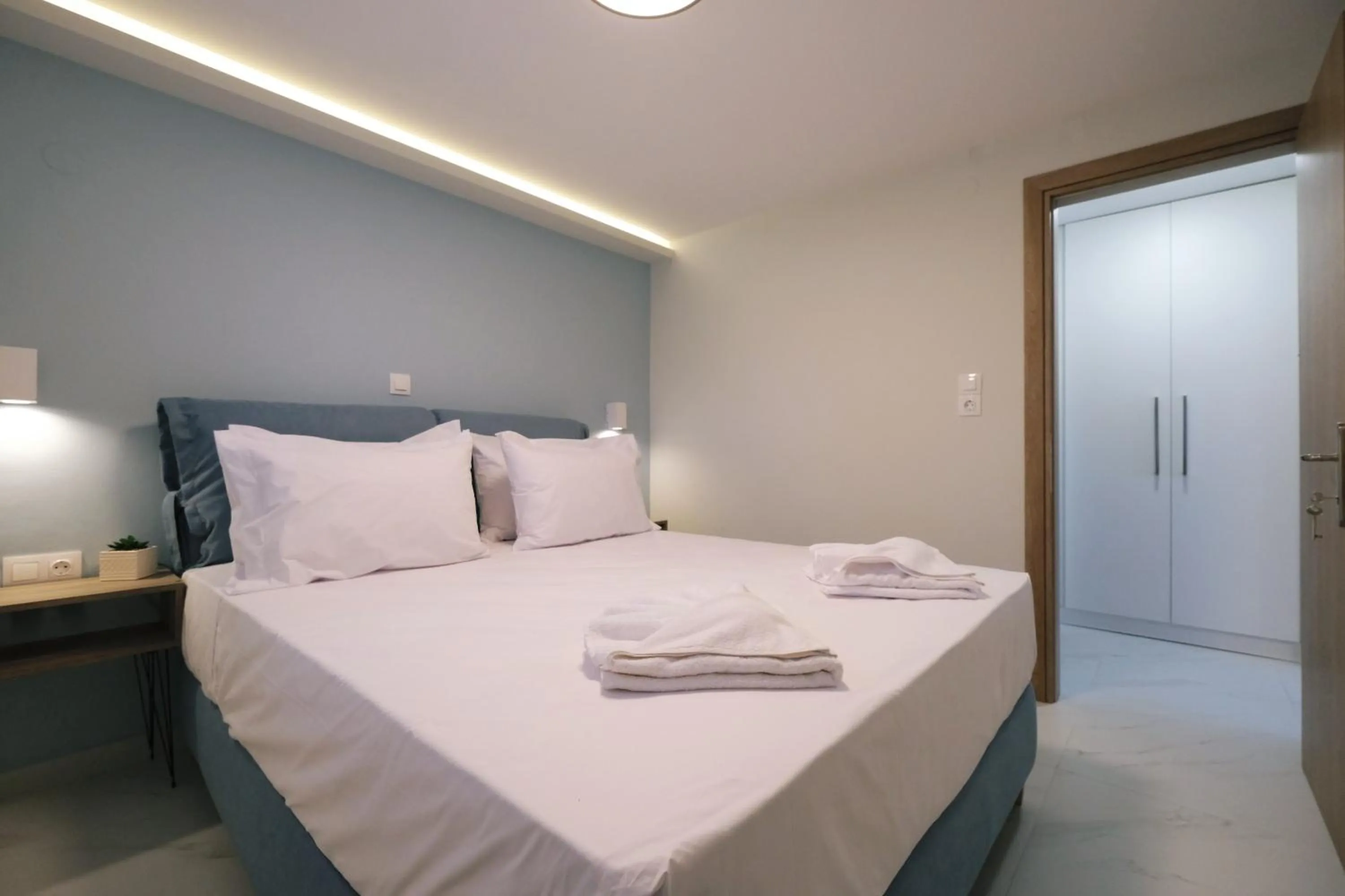 Bed in Nerea Apartments