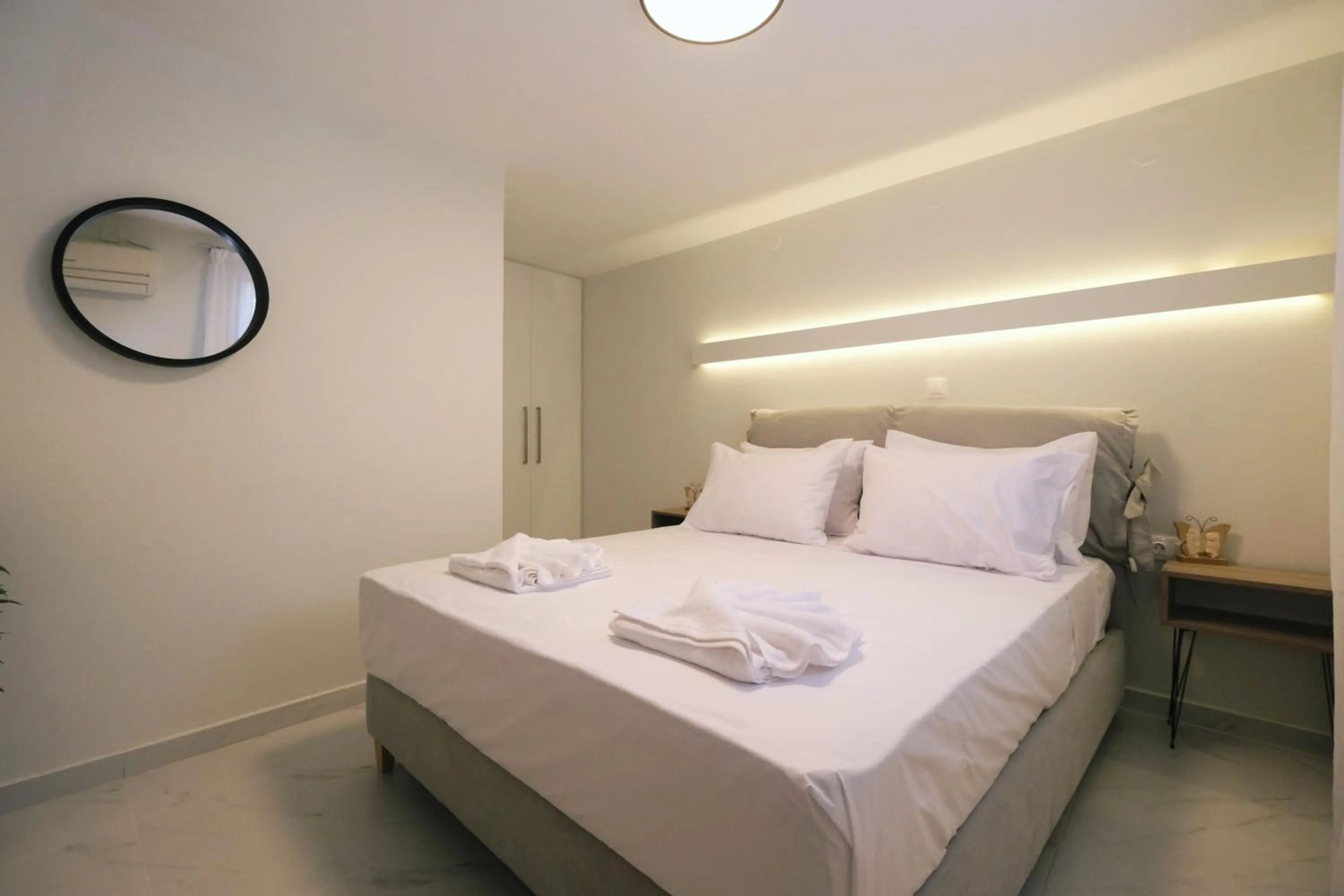 Bed in Nerea Apartments