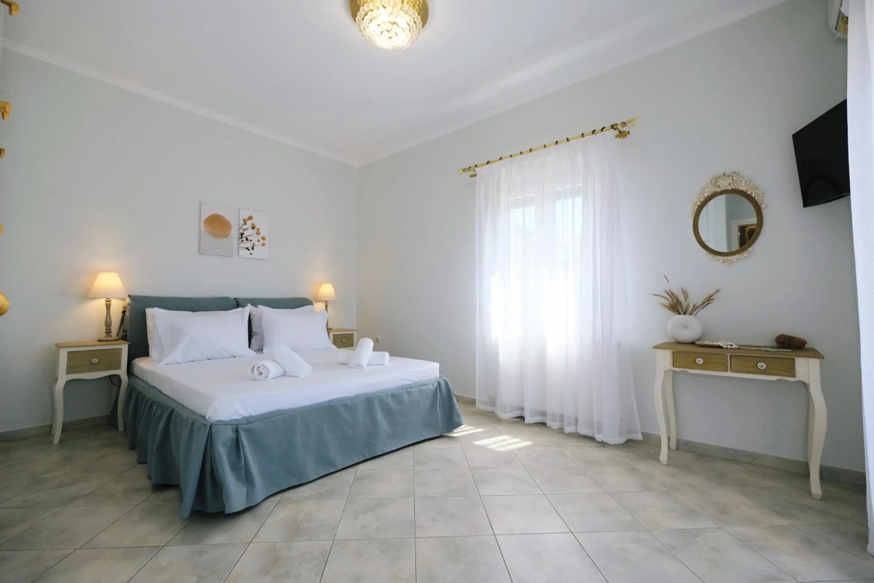 Bed in Nerea Apartments