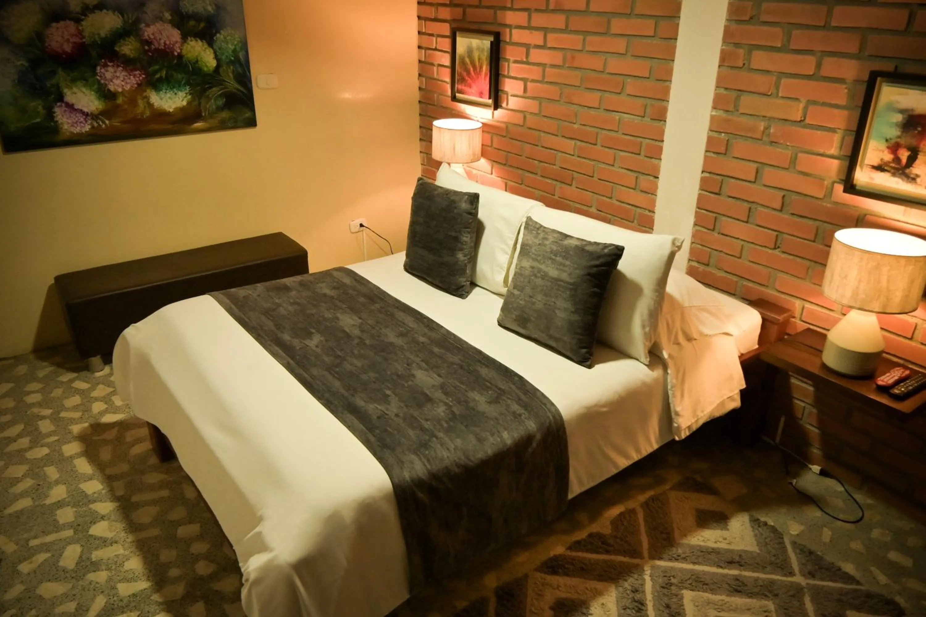 Bed in Hotel Vísperas