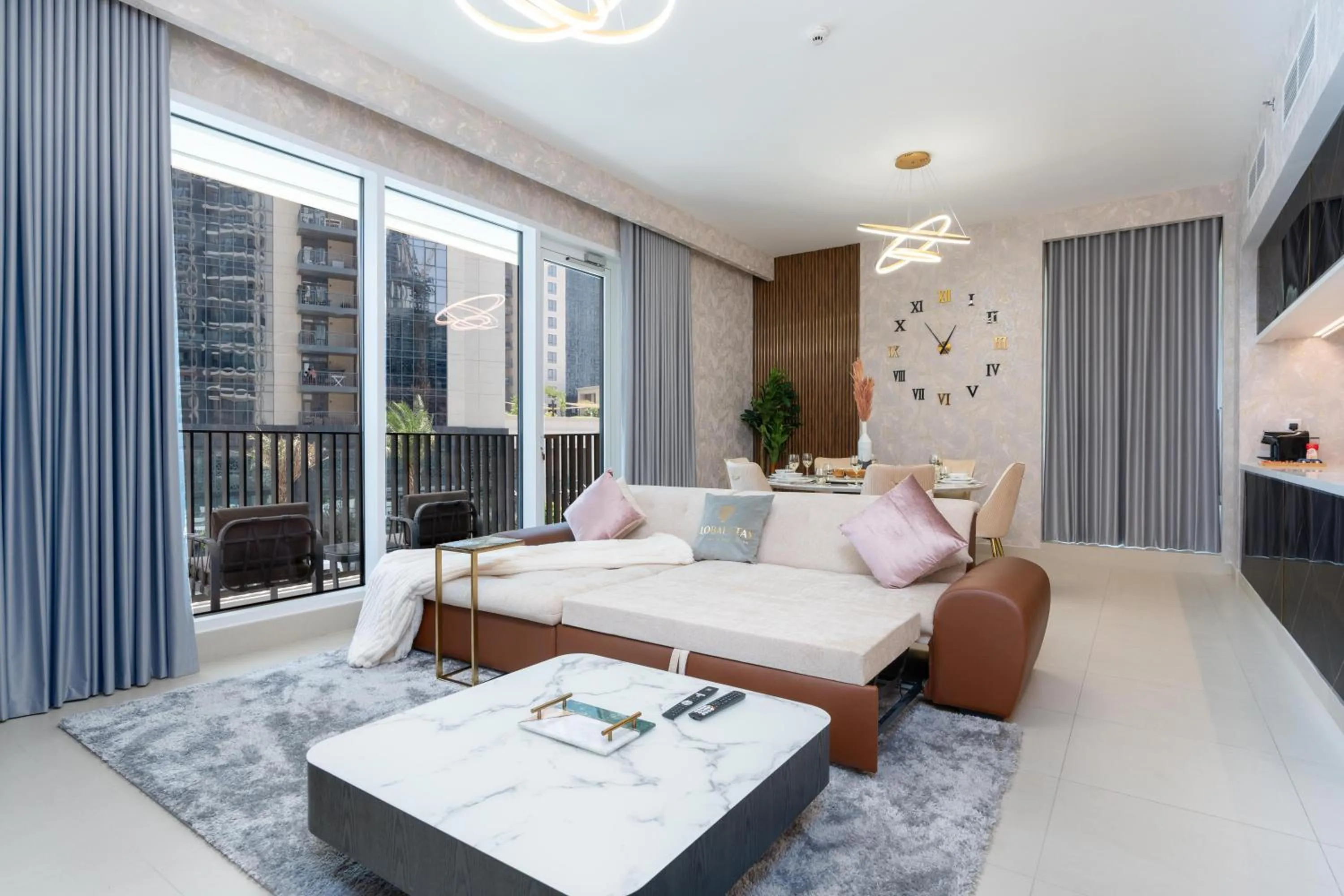 Living room in Globalstay Creek Horizon Modern Apartments