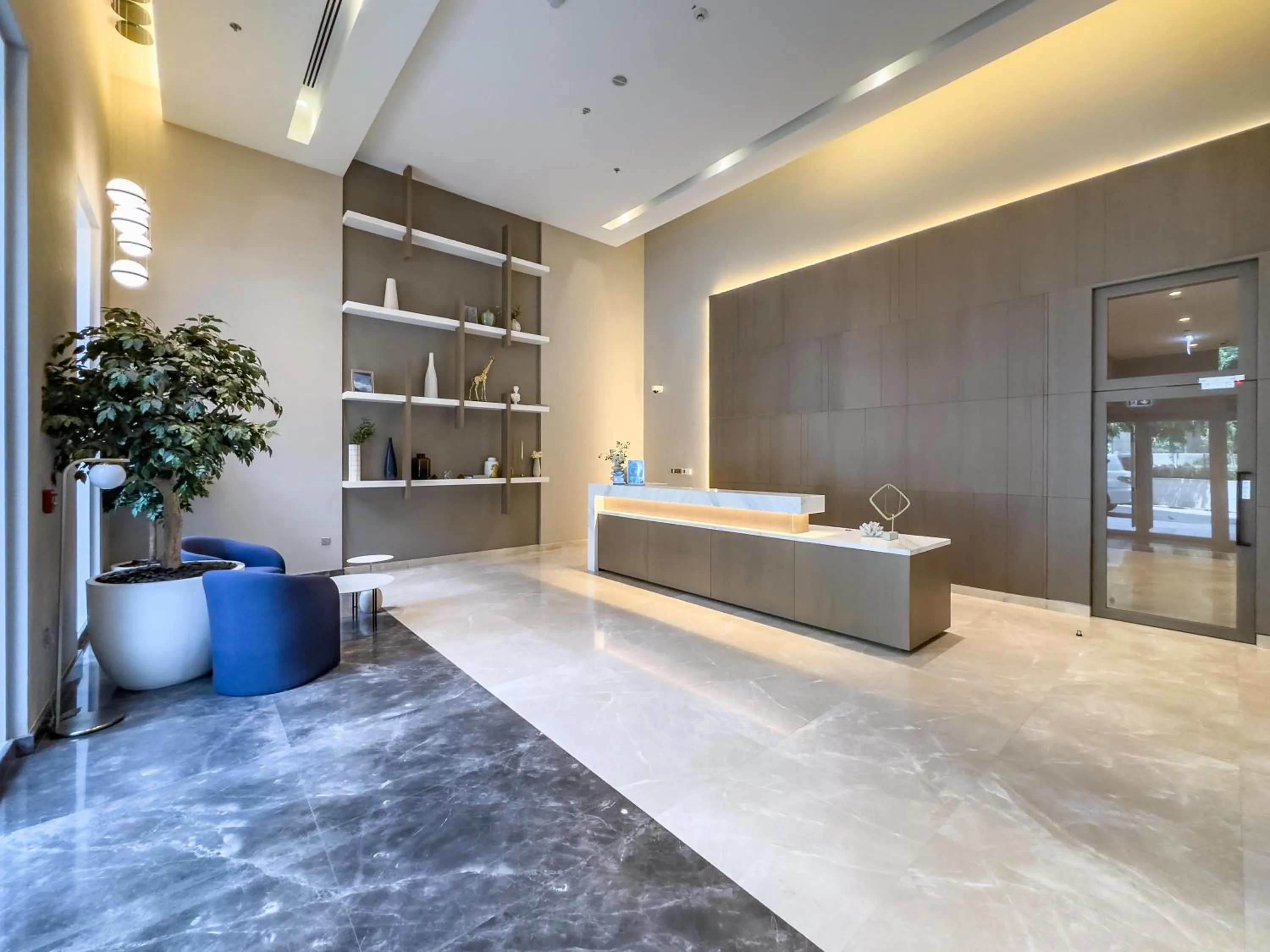 Lobby or reception in Globalstay Creek Horizon Modern Apartments