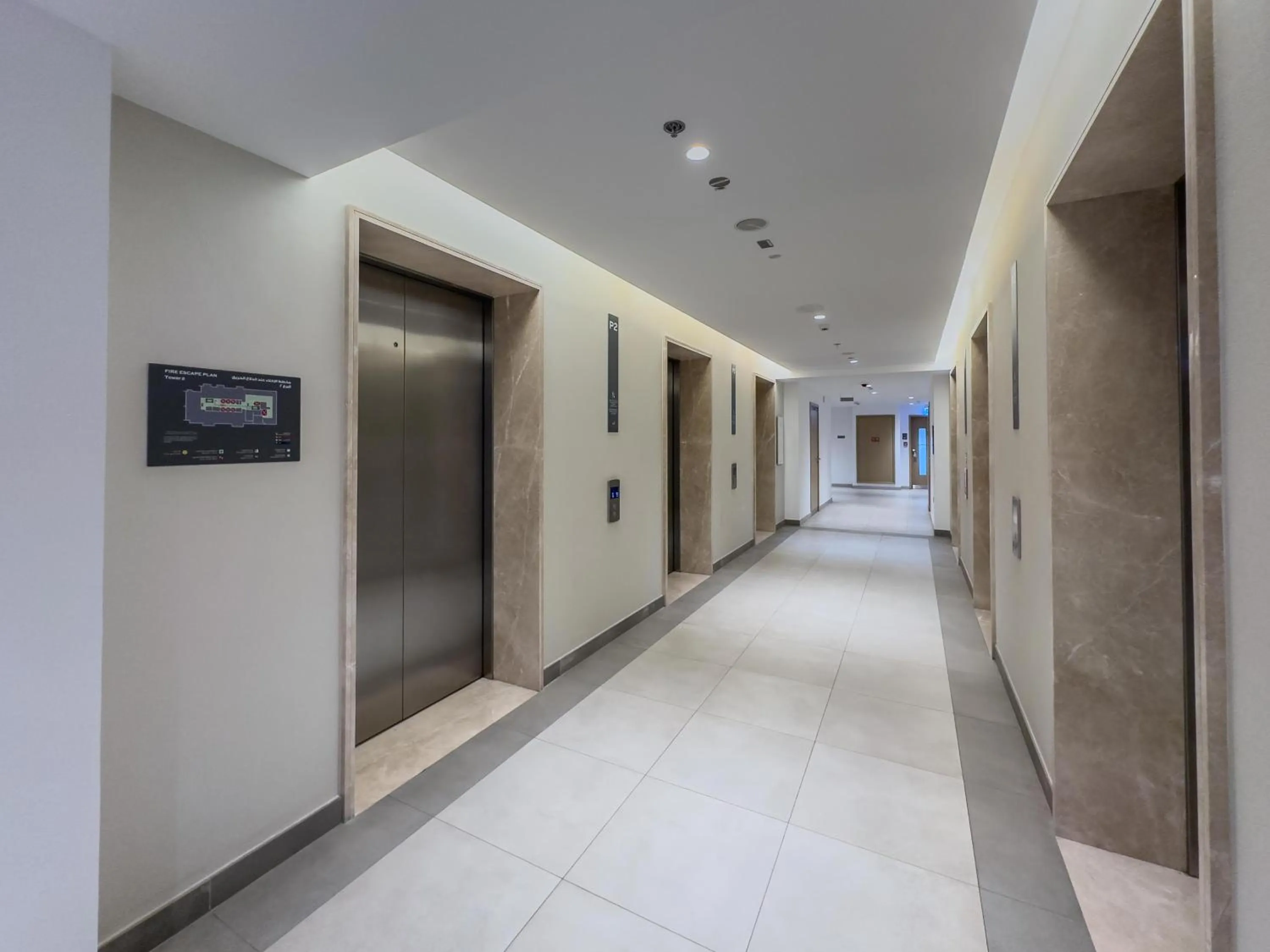 elevator in Globalstay Creek Horizon Modern Apartments