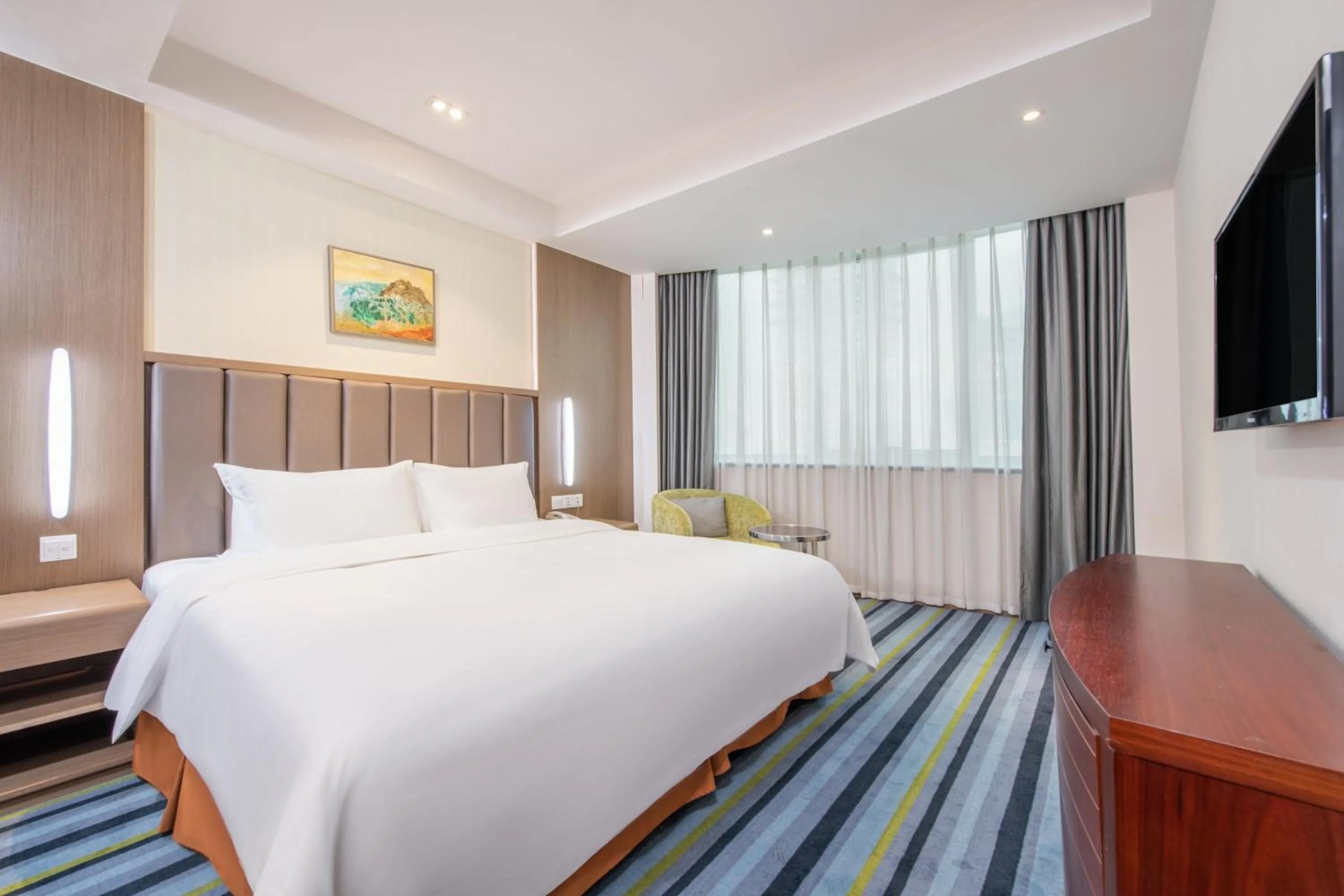 Photo of the whole room, Bed in Holiday Inn Express Hefei Huaihe Road