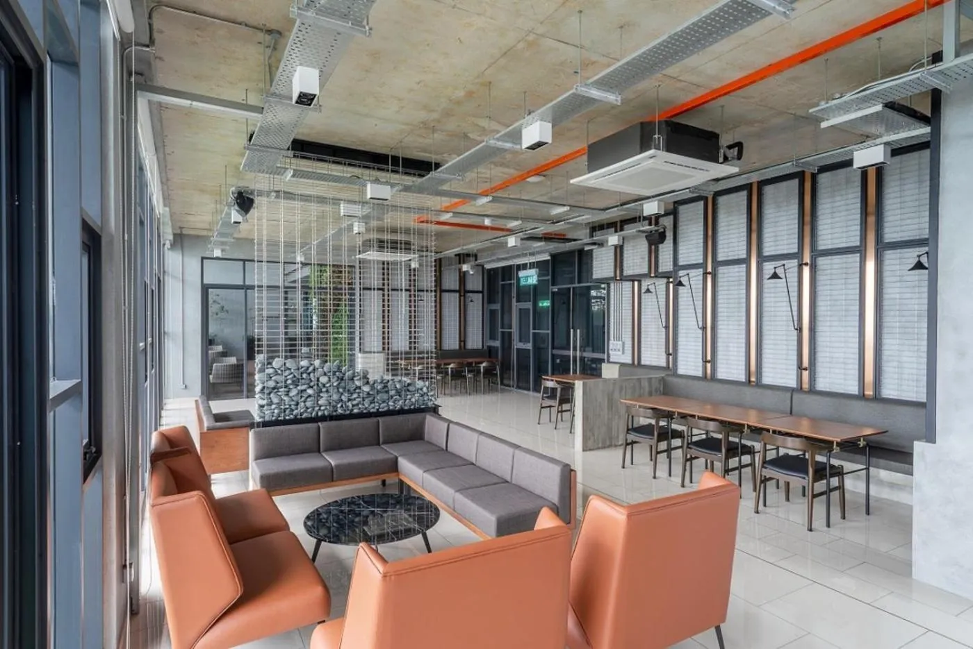 Seating area in Millerz Square Old Klang Road