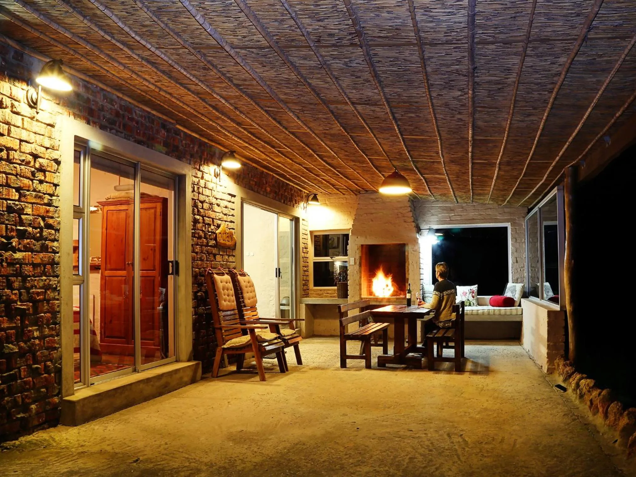 Patio in Skeiding Guest Farm