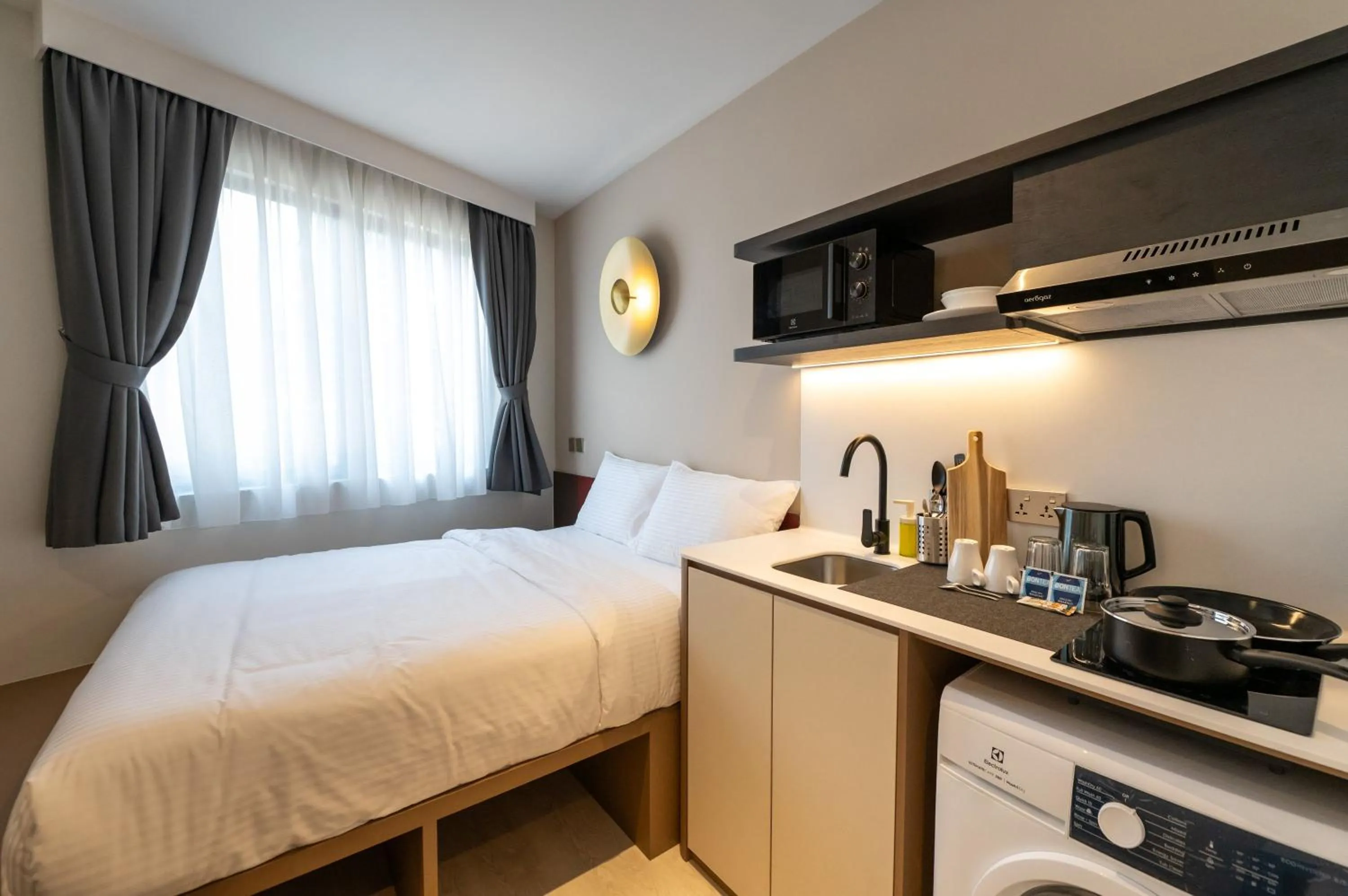 Bed in Habyt Studios at Novena