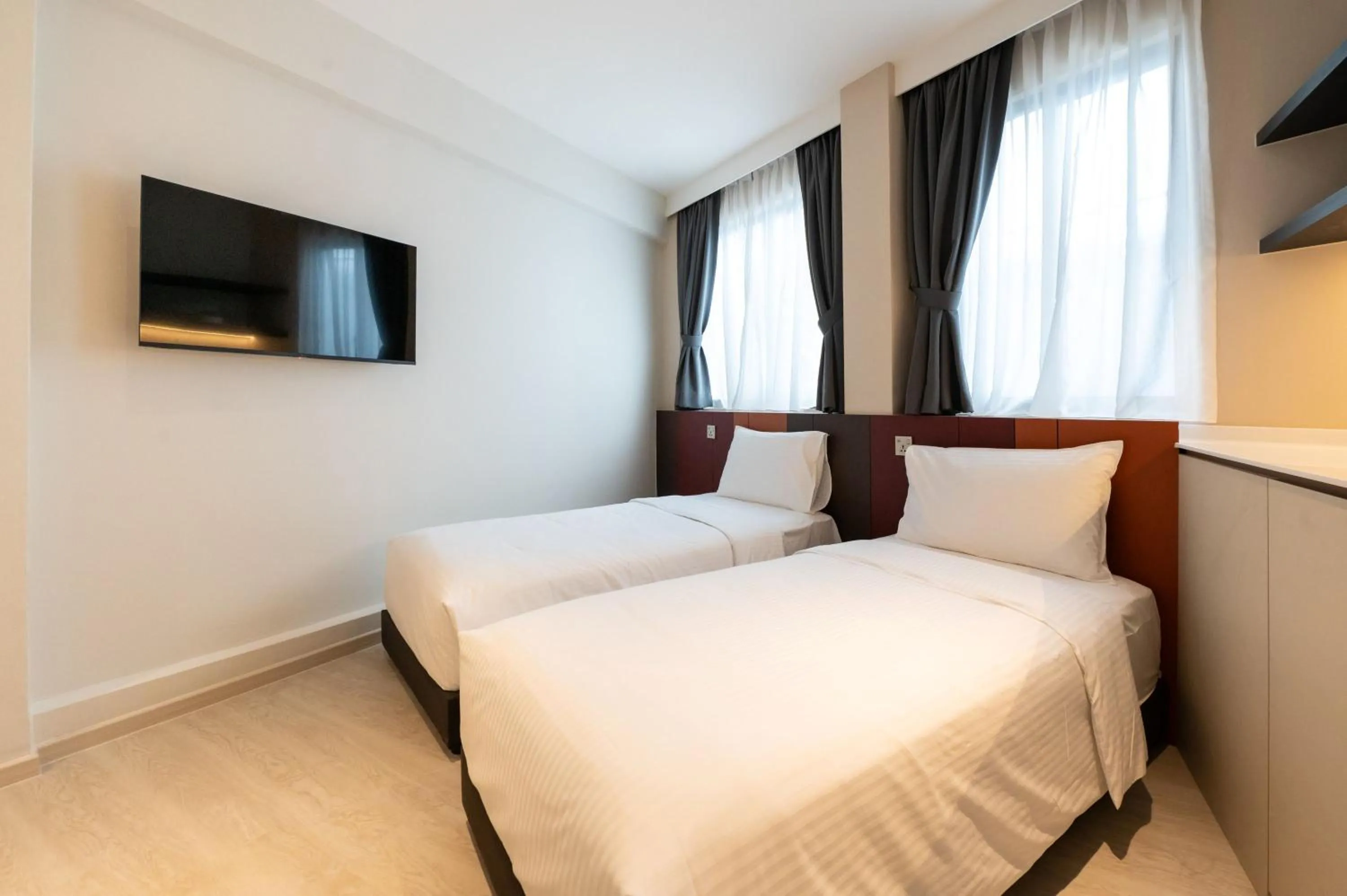 Bed in Habyt Studios at Novena