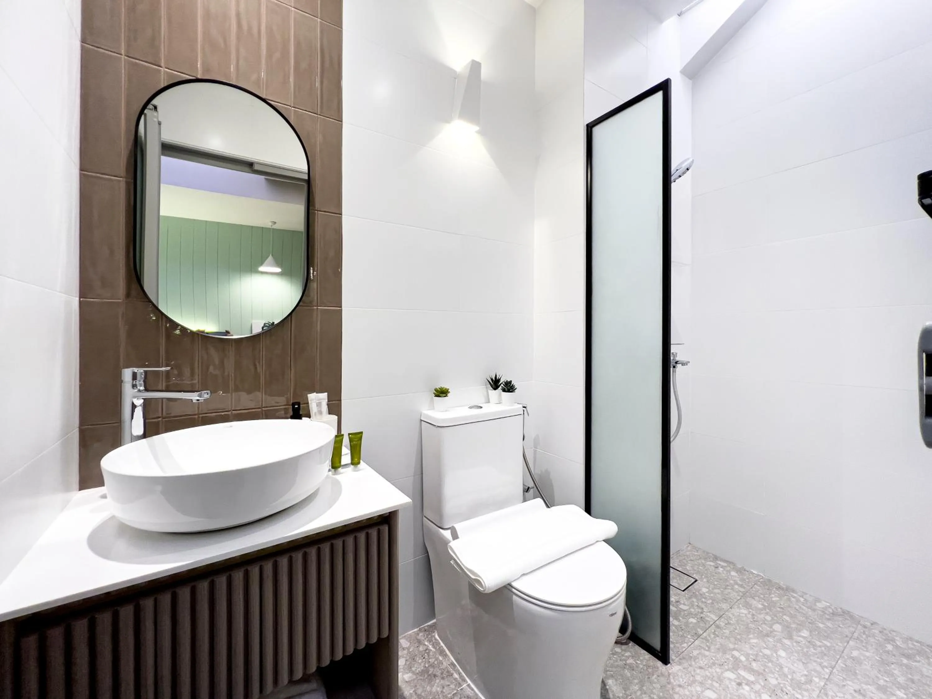 Shower in Habyt Studios Kallang