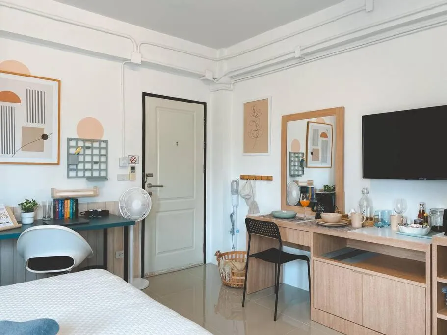 Bed in The Giftown Bangkok, Talat Phlu