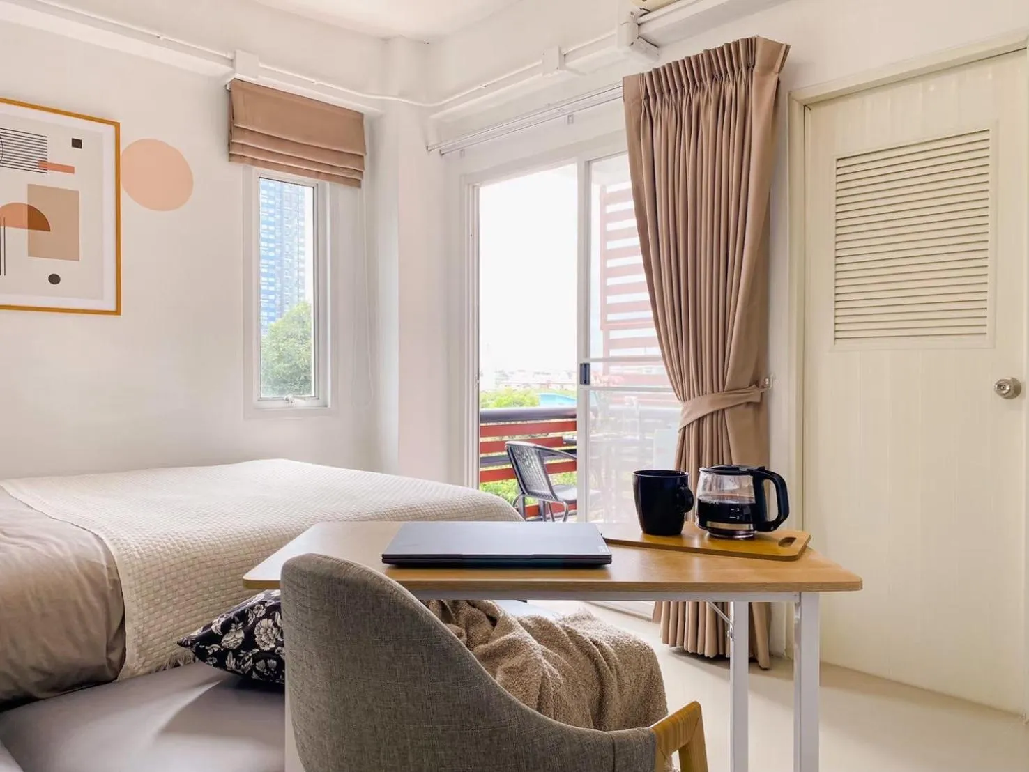 Bed in The Giftown Bangkok, Talat Phlu